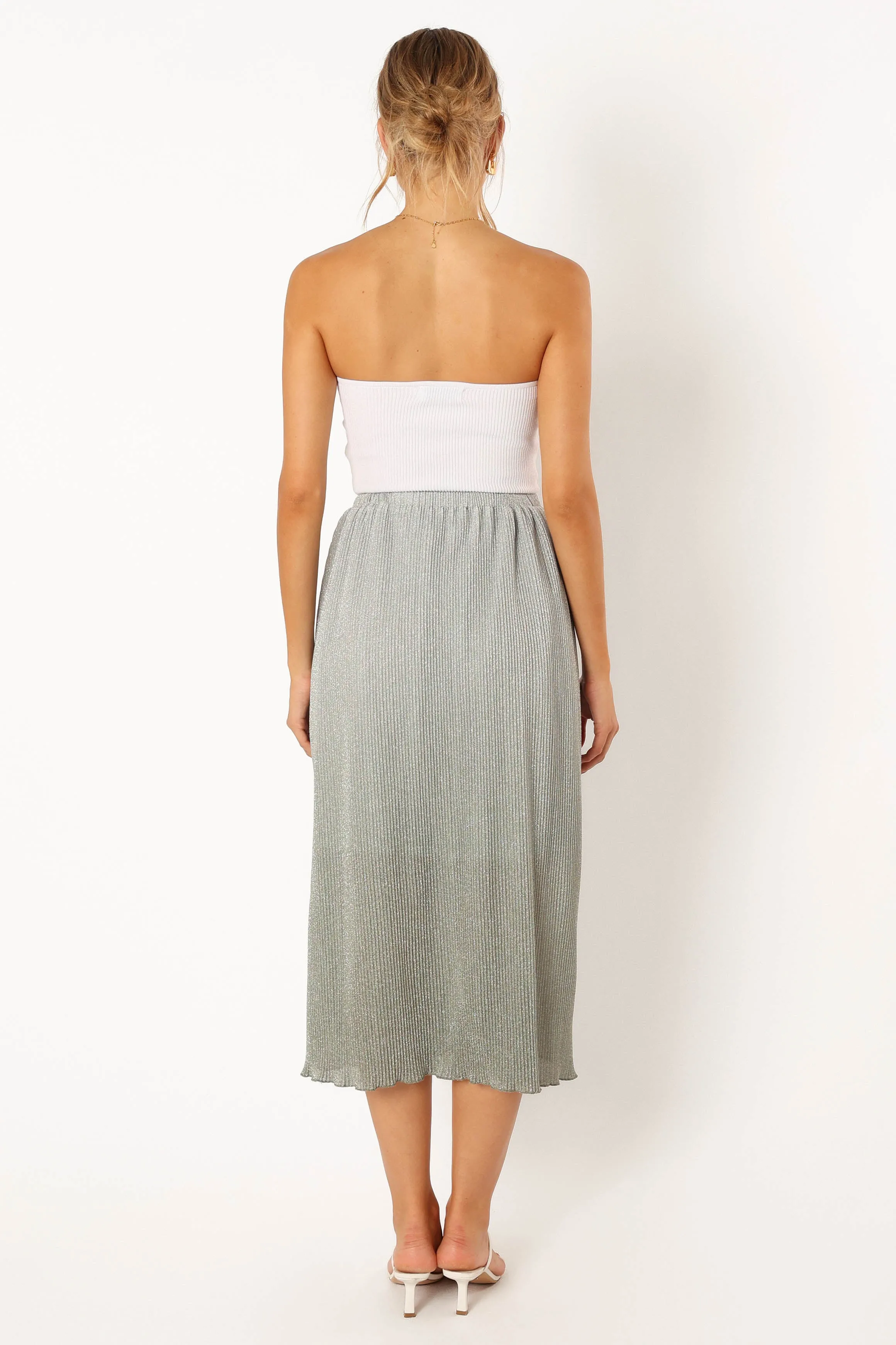 Margurita Gradient Midi Skirt - Aqua sold by Petal & Pup product image thumbnail 4