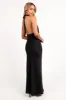 Kalina Halterneck Maxi Dress - Black sold by Petal & Pup