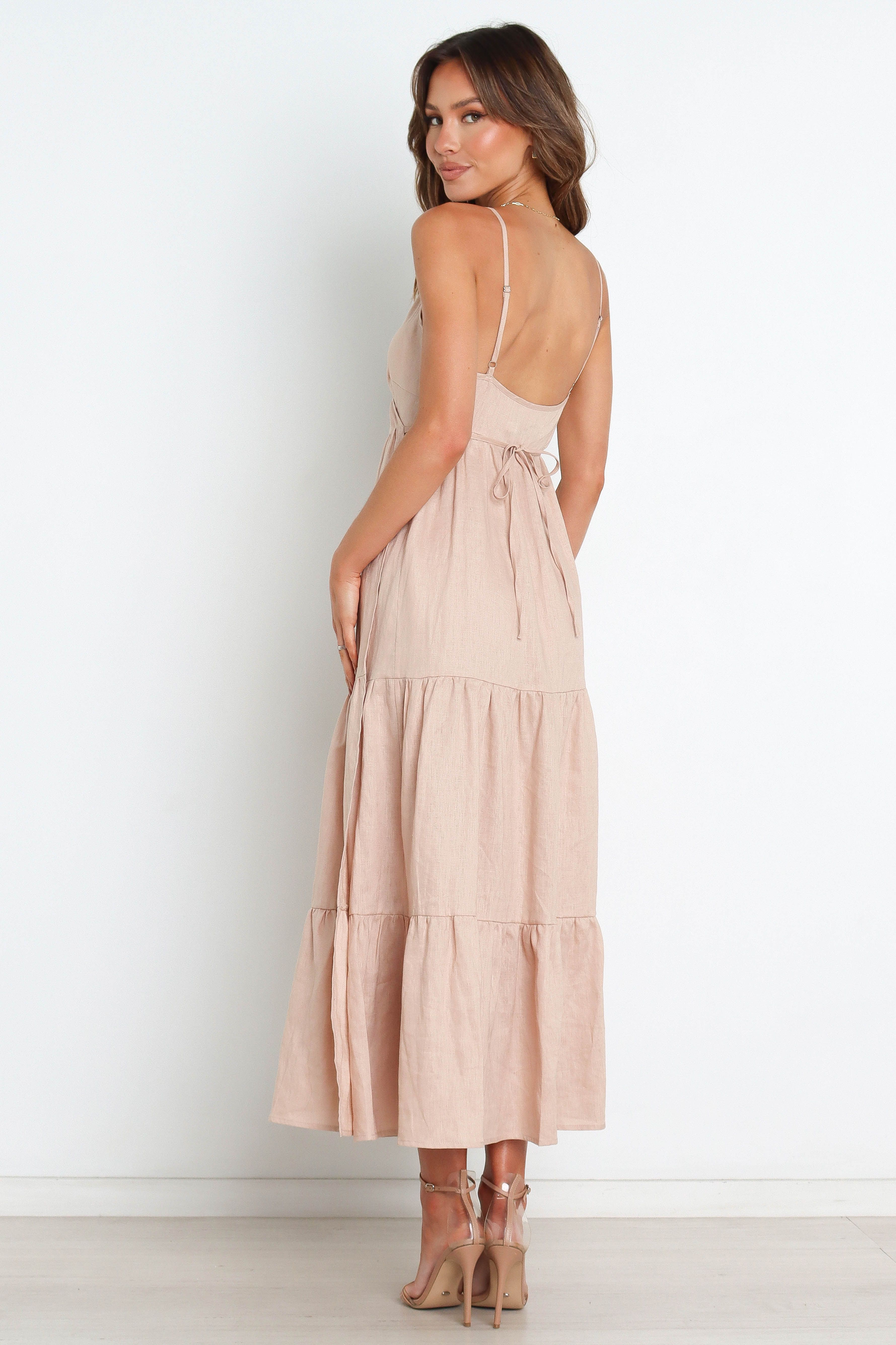 Elsey Dress - Beige sold by Petal & Pup product image thumbnail 5