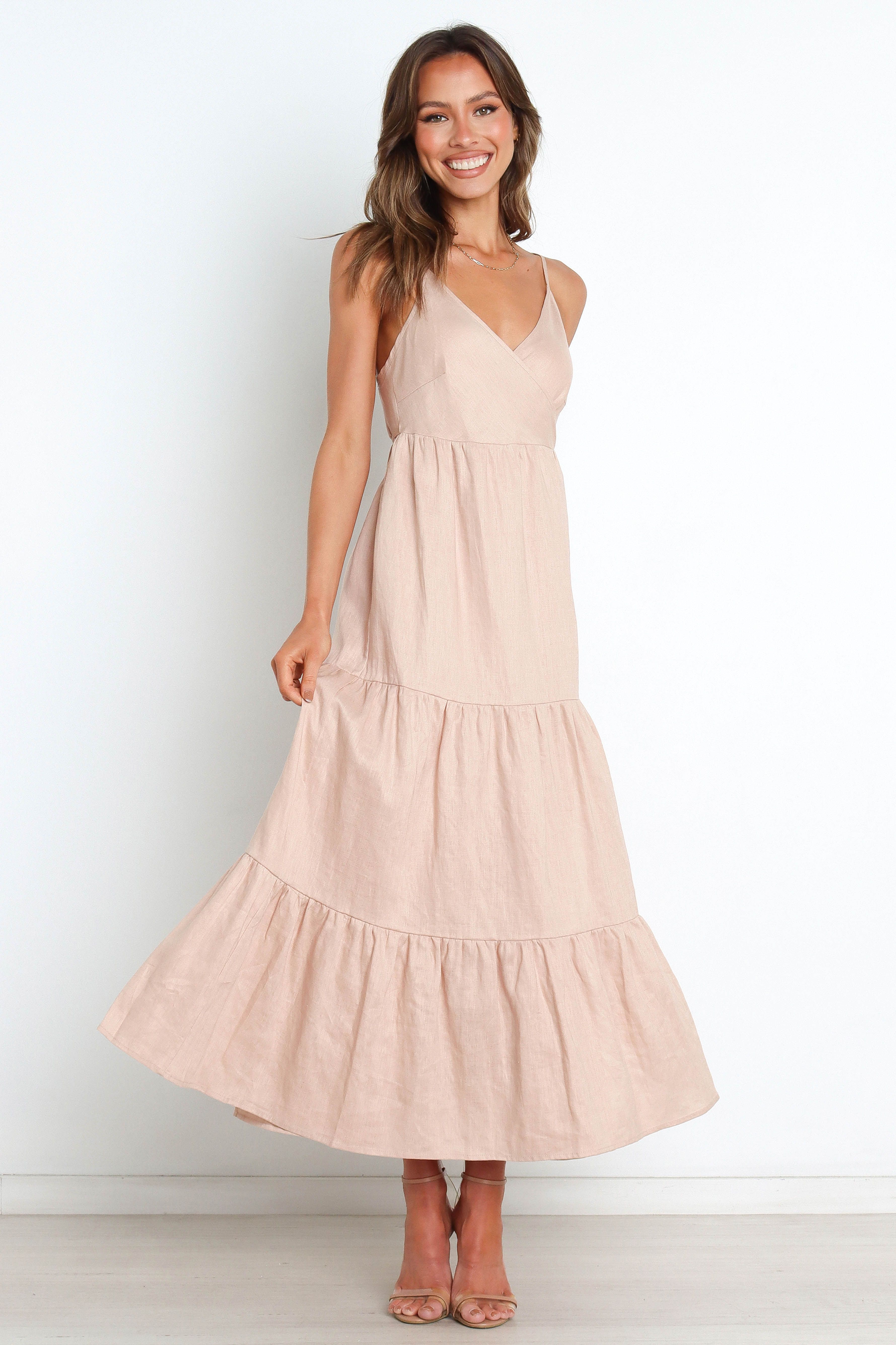 Elsey Dress - Beige sold by Petal & Pup