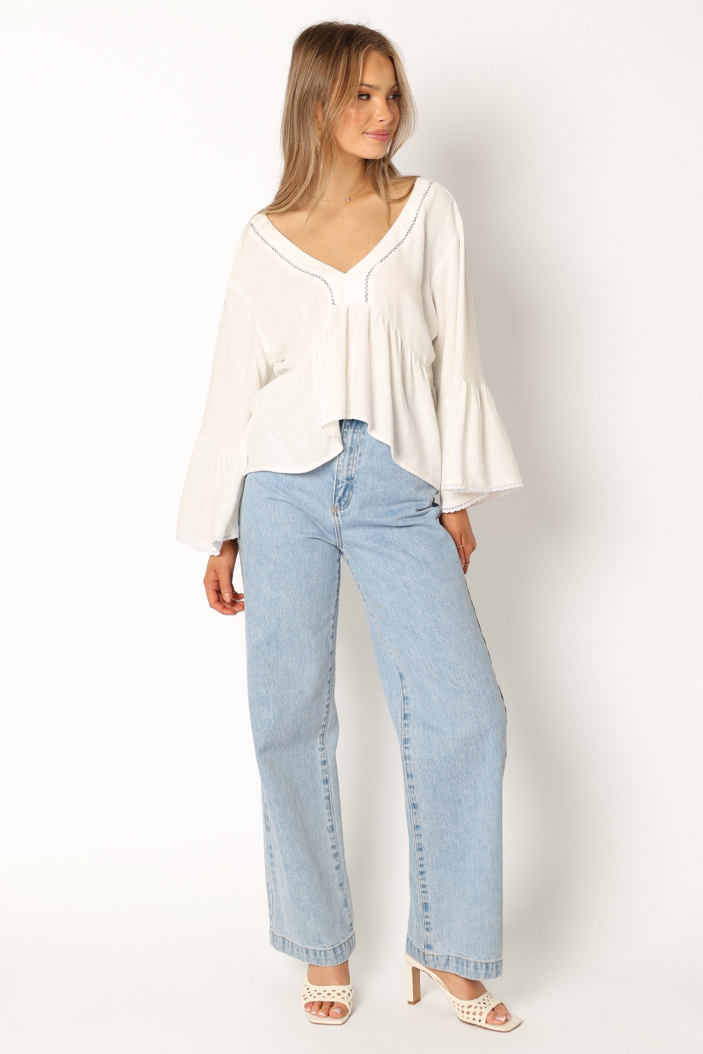 Camille Top - White sold by Petal & Pup product image thumbnail 4