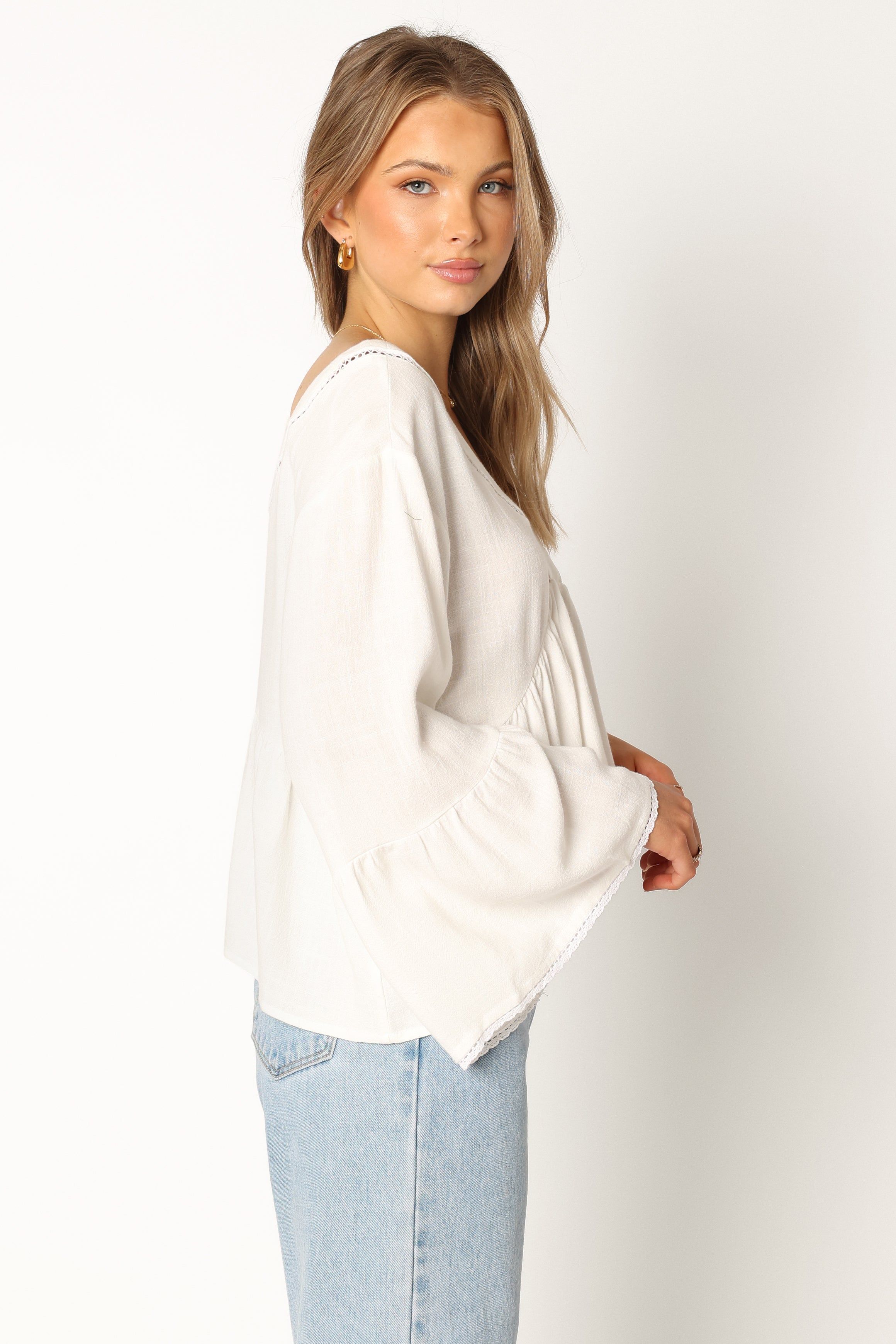 Camille Top - White sold by Petal & Pup product image thumbnail 3