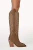 Sally Cowboy Boot - Taupe sold by Petal & Pup