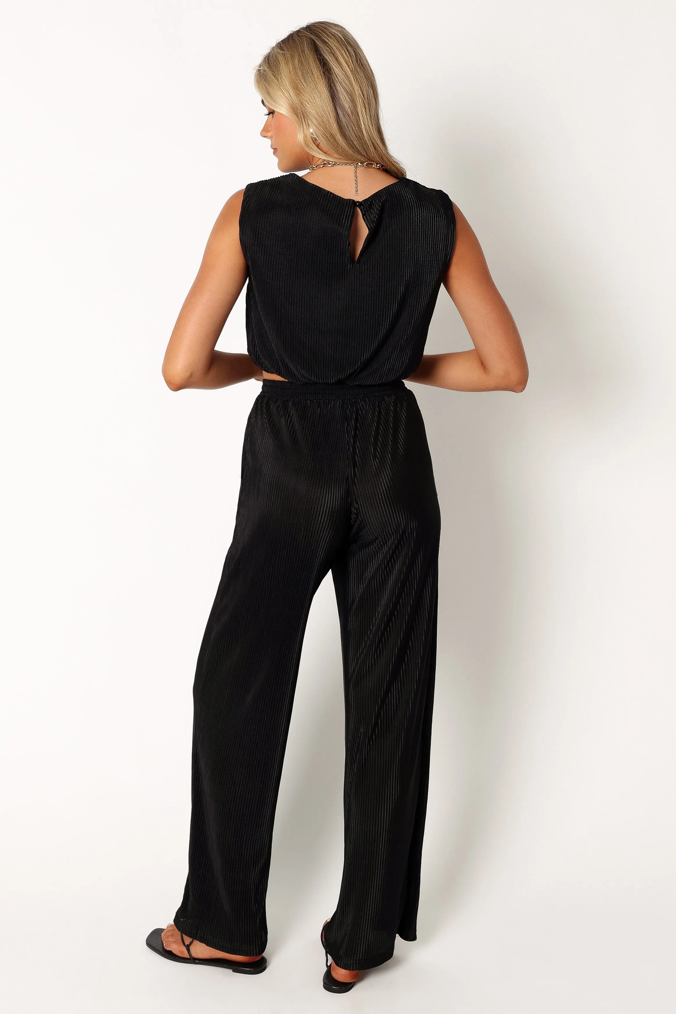 Lucy Plisse Pants - Black sold by Petal & Pup product image thumbnail 5