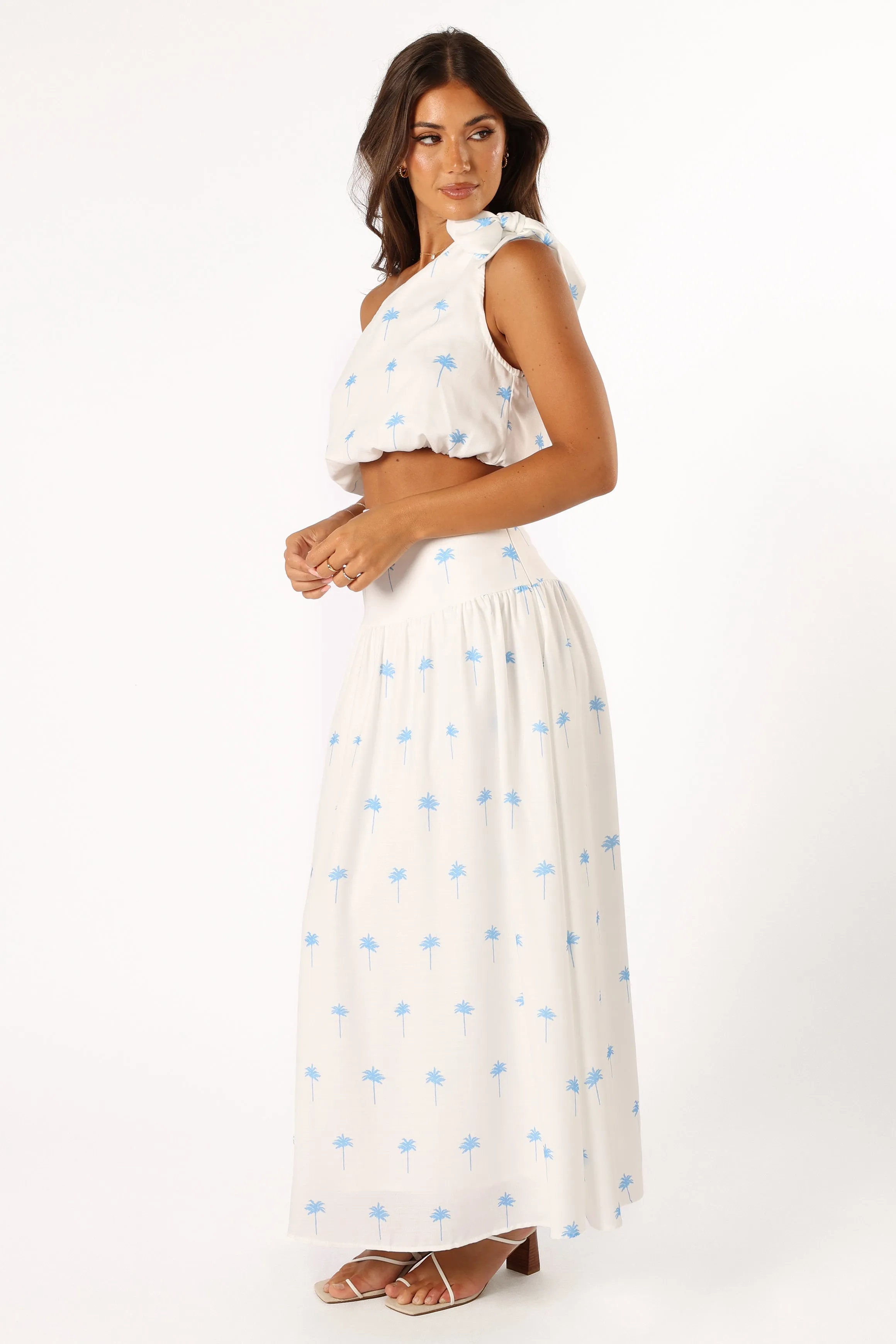 Greer Two Piece Set - White Blue sold by Petal & Pup product image thumbnail 4