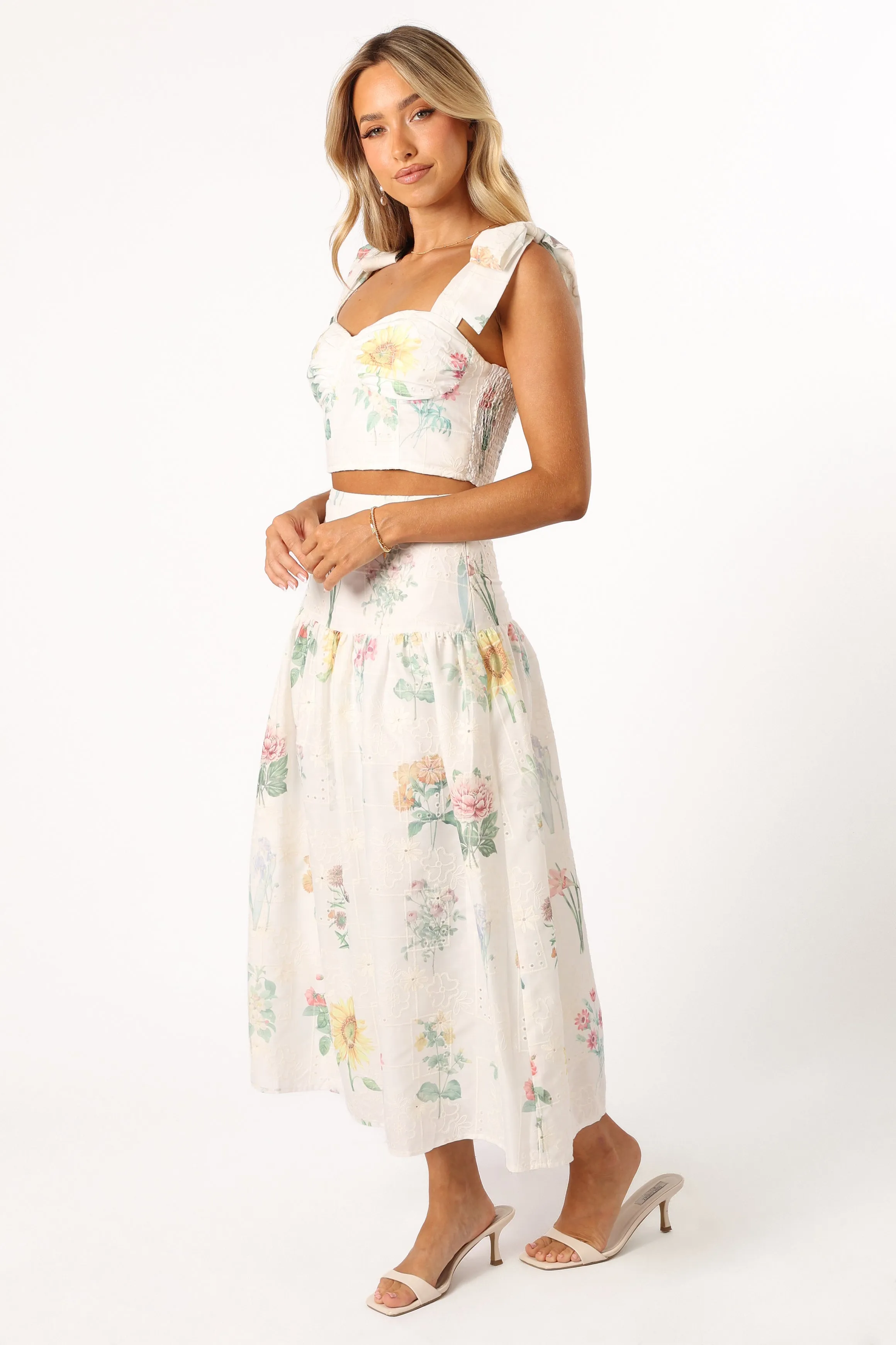 Kara Two Piece Set - White Floral sold by Petal & Pup product image thumbnail 5