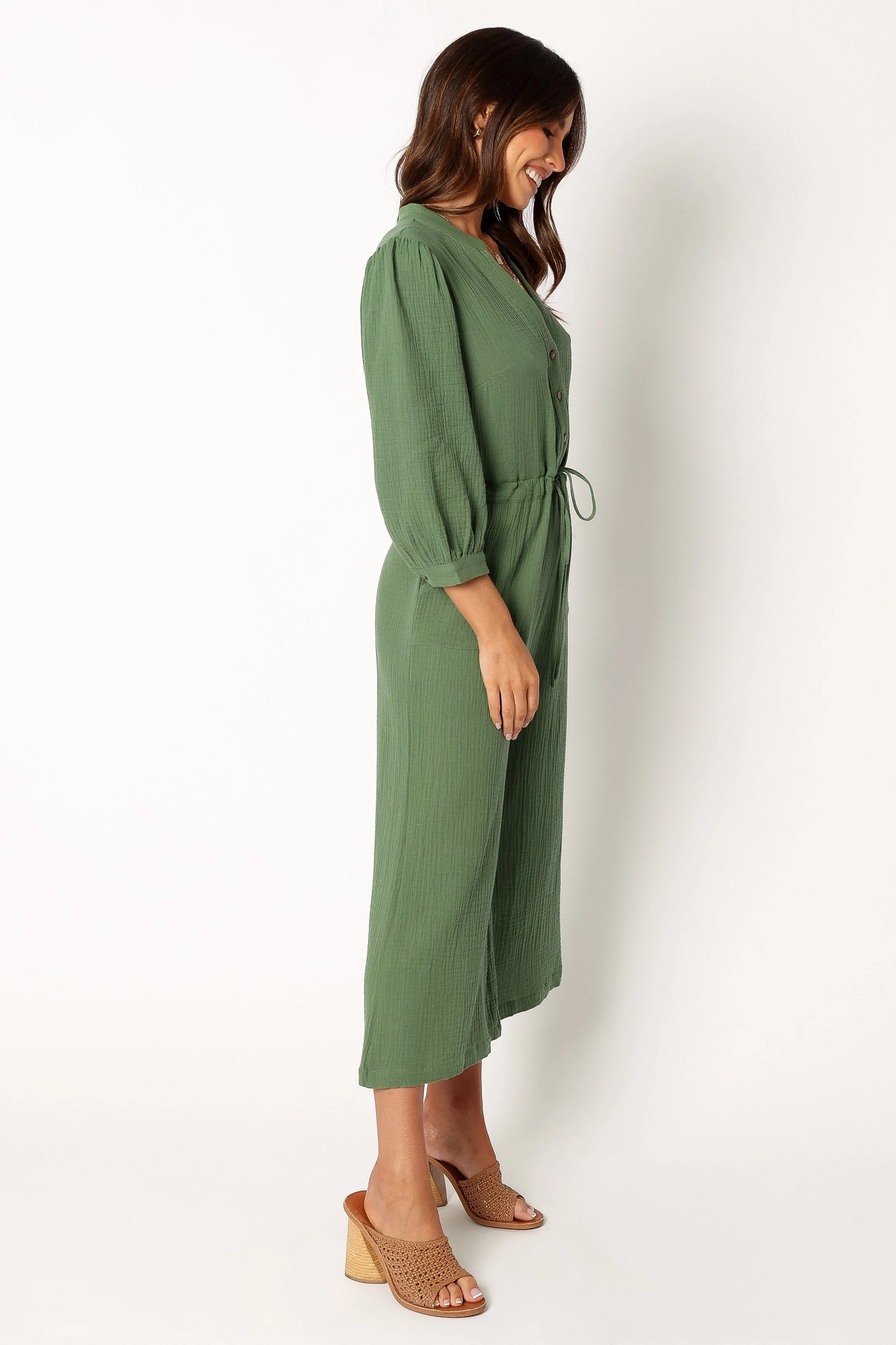 Roberta Jumpsuit - Green sold by Petal & Pup product image thumbnail 5
