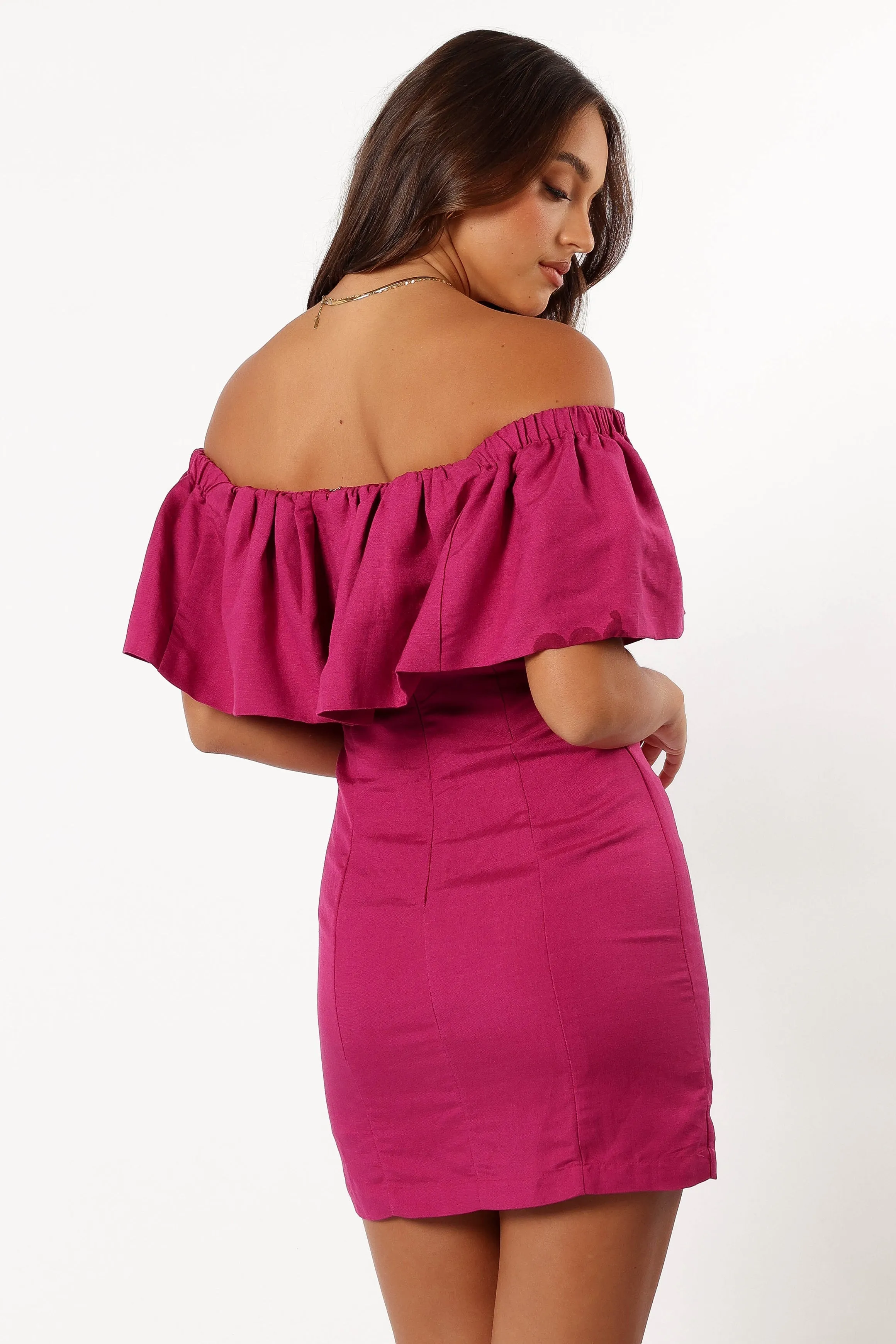 Dora Mini Dress - Berry sold by Petal & Pup product image thumbnail 4