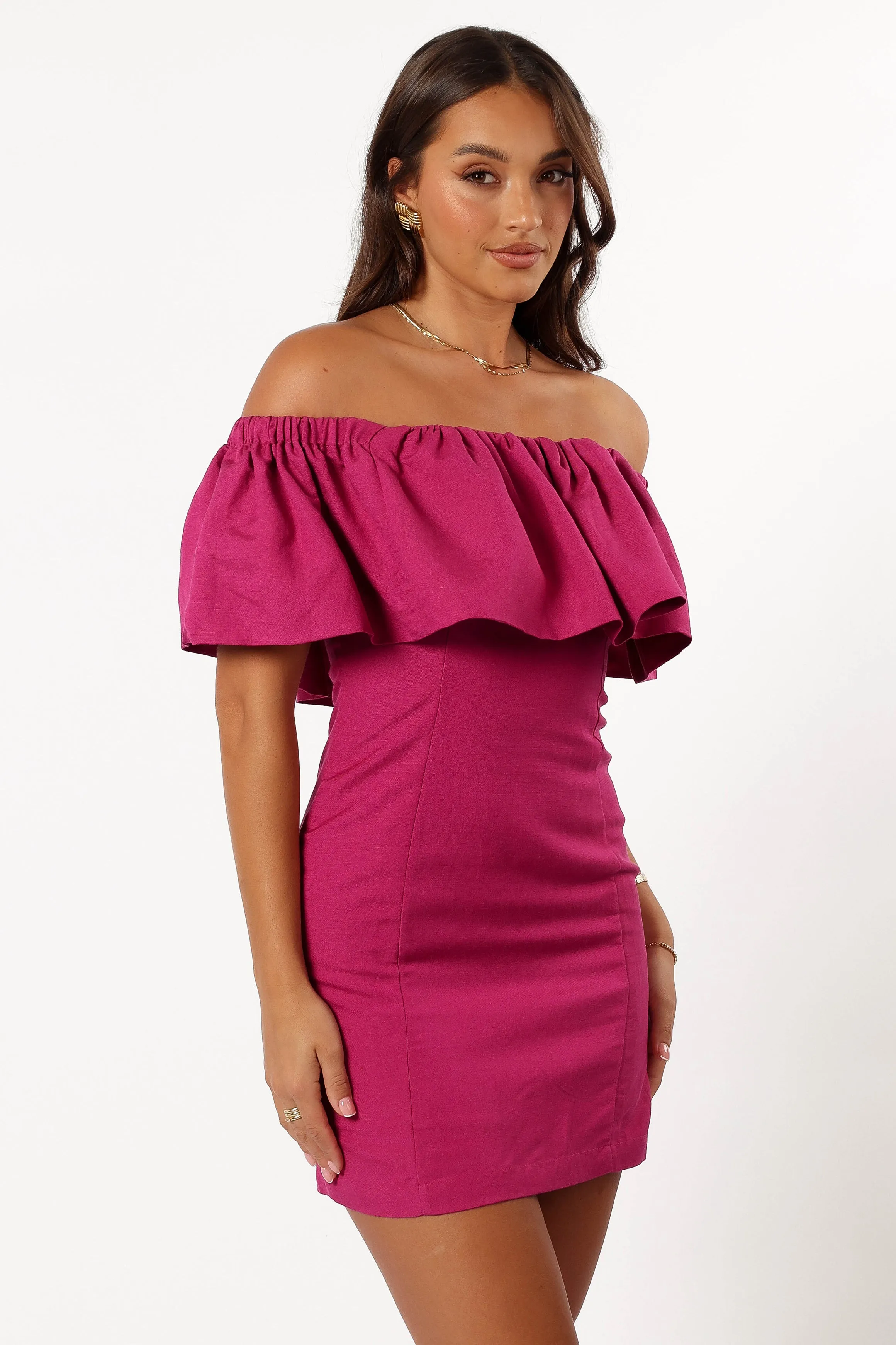 Dora Mini Dress - Berry sold by Petal & Pup product image thumbnail 5