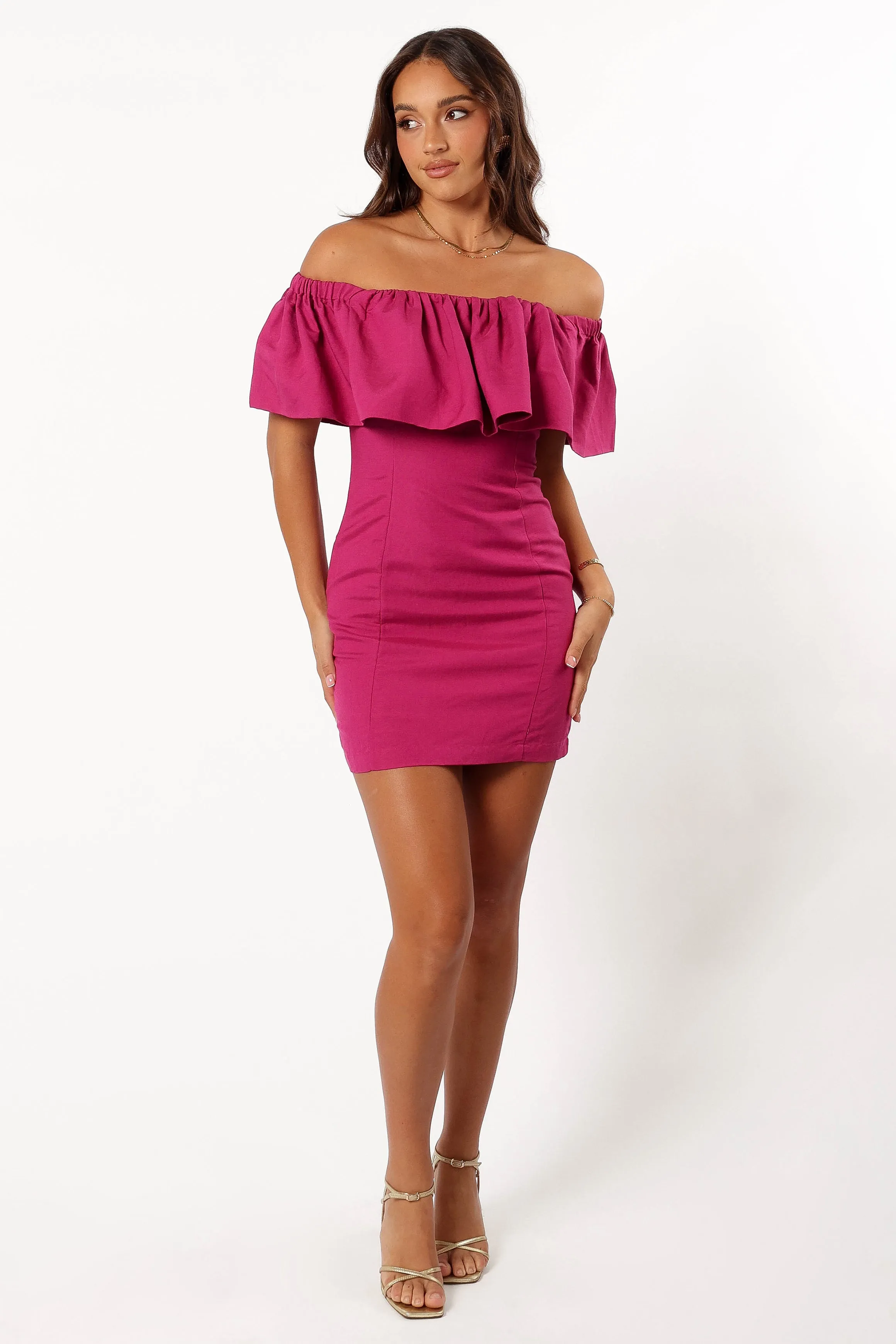 Dora Mini Dress - Berry sold by Petal & Pup