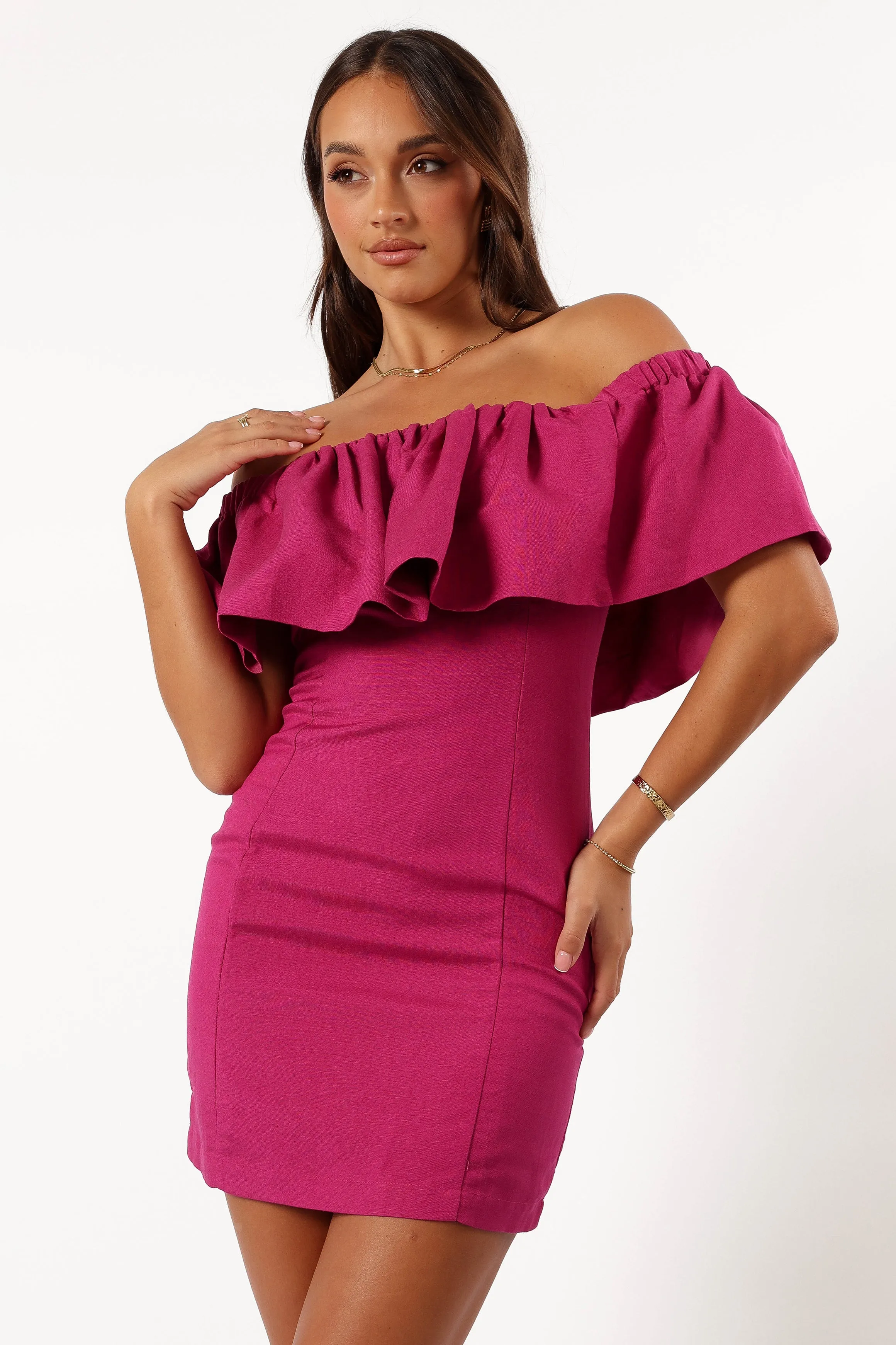 Dora Mini Dress - Berry sold by Petal & Pup product image thumbnail 2