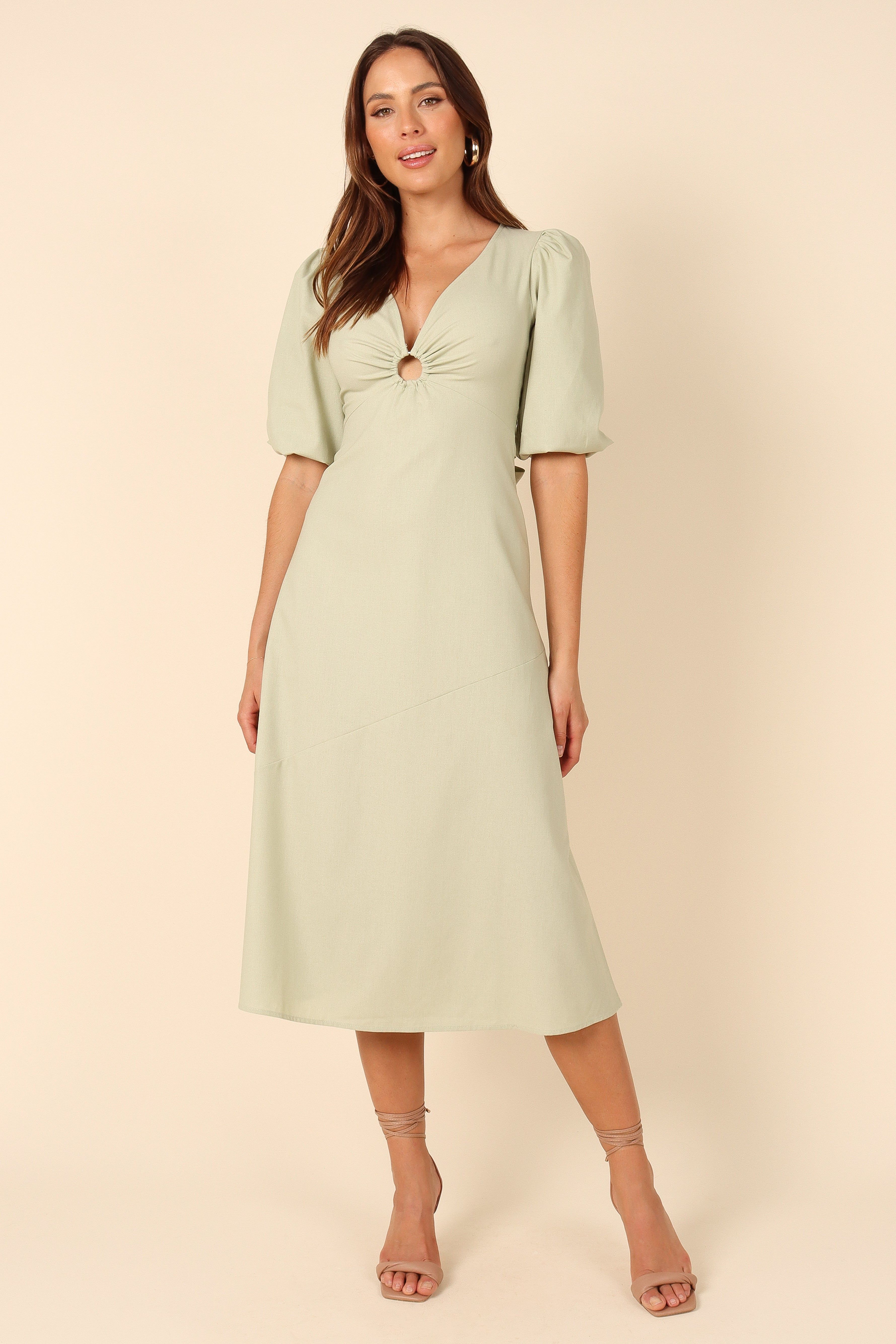 Ava Midi Dress - Green sold by Petal & Pup product image thumbnail 3