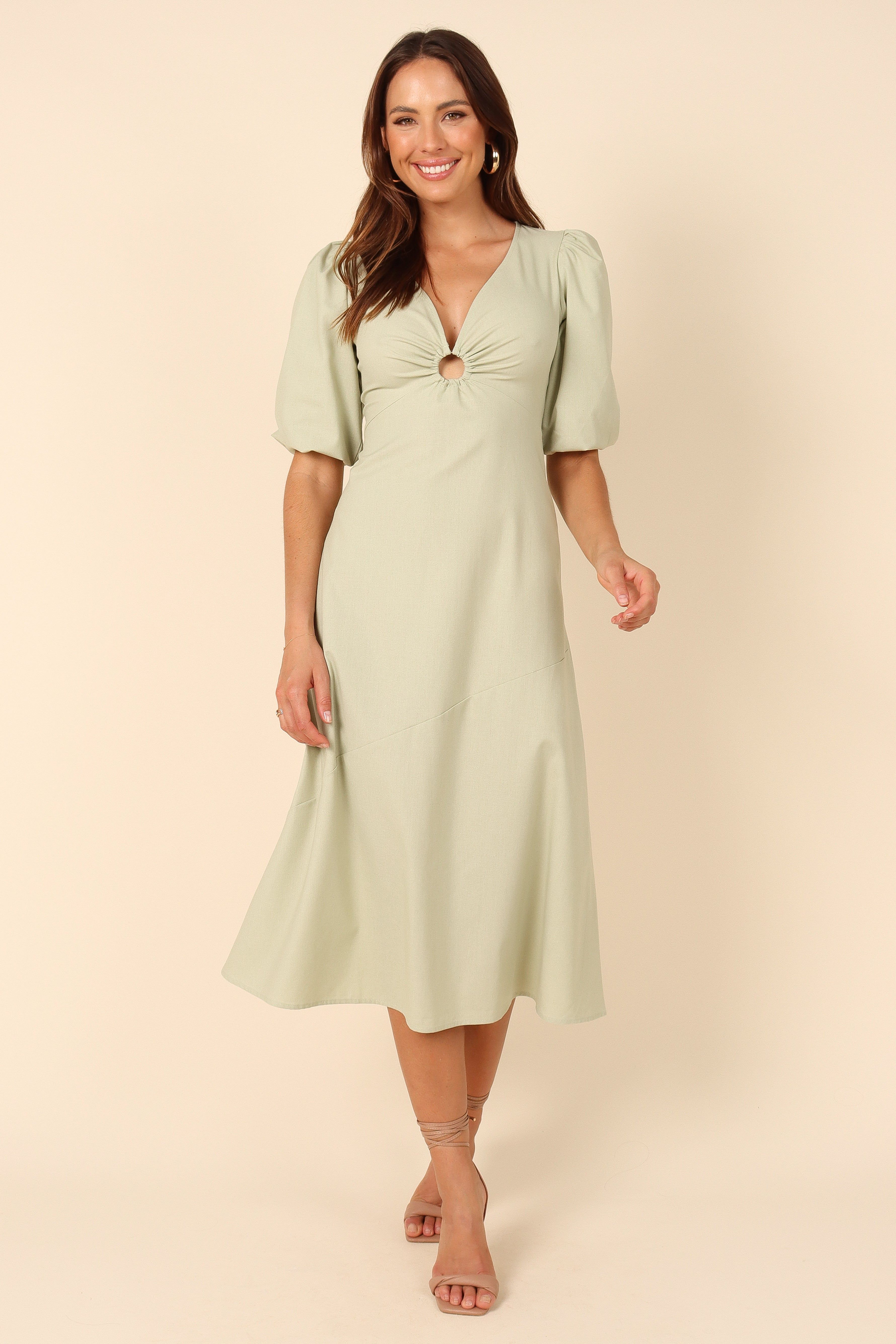Ava Midi Dress - Green sold by Petal & Pup product image thumbnail 8