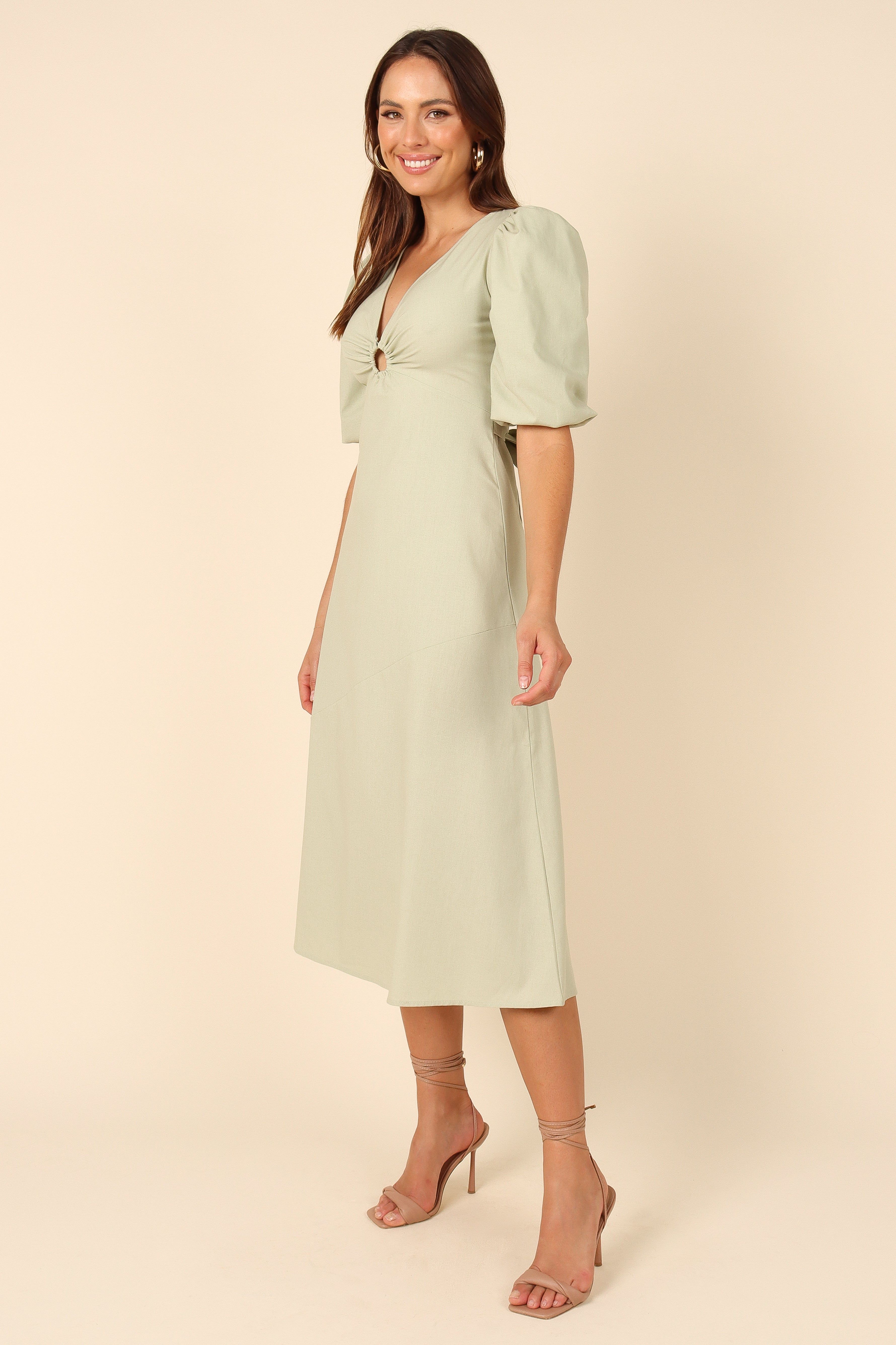 Ava Midi Dress - Green sold by Petal & Pup product image thumbnail 5