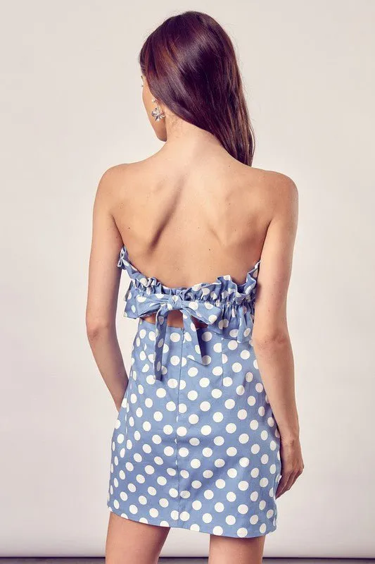 Prinnie Strapless Mini Dress - Chambray sold by Petal & Pup product image thumbnail 3