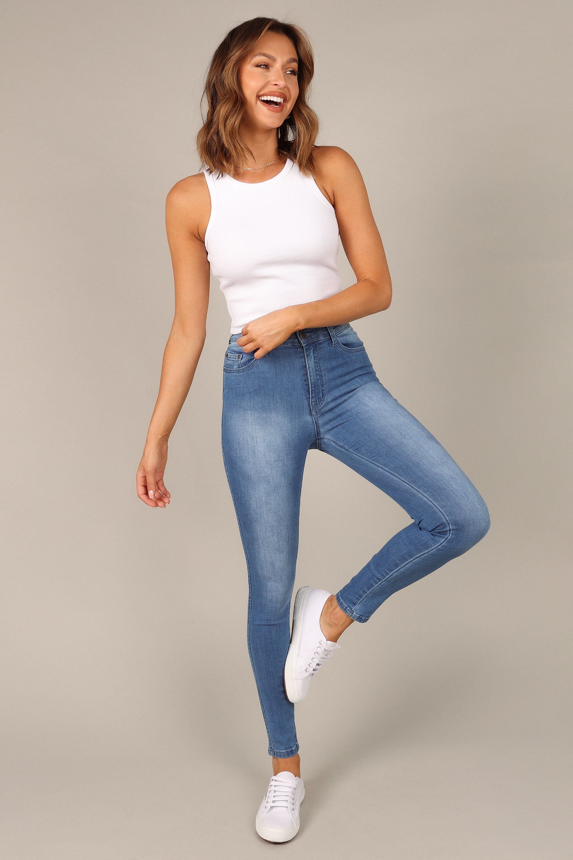 Heather Jeans - Mid Wash sold by Petal & Pup product image thumbnail 7