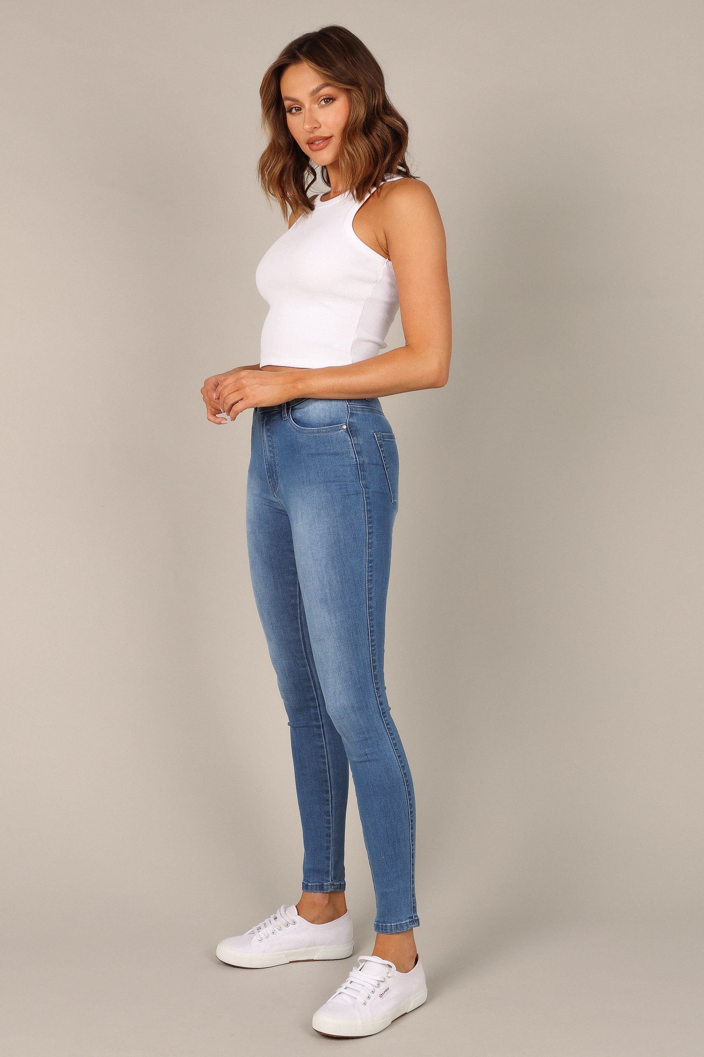 Heather Jeans - Mid Wash sold by Petal & Pup product image thumbnail 5
