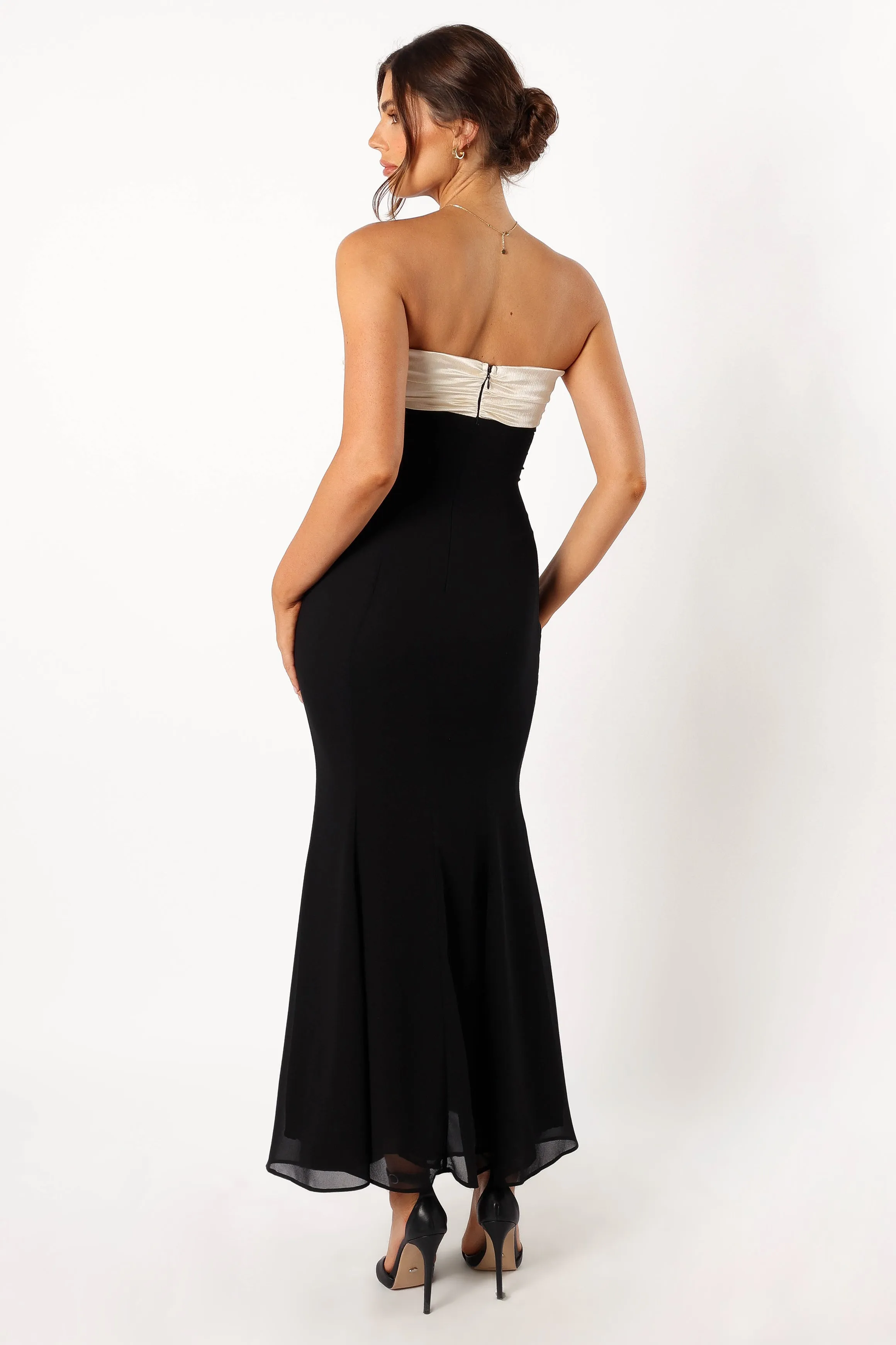Cecilia Strapless Maxi Dress - Black sold by Petal & Pup product image thumbnail 5