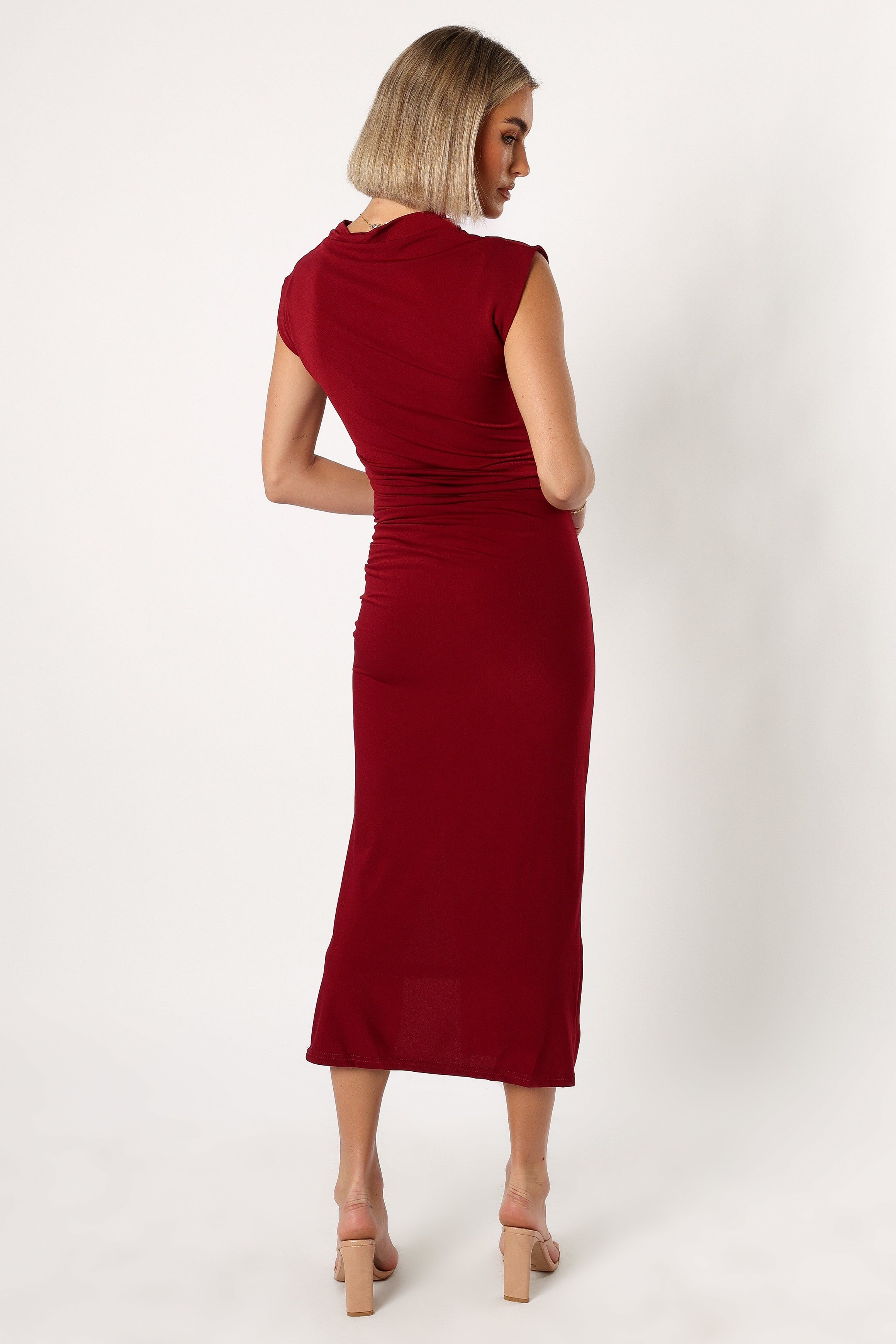 June Midi Dress - Burgundy sold by Petal & Pup product image thumbnail 4