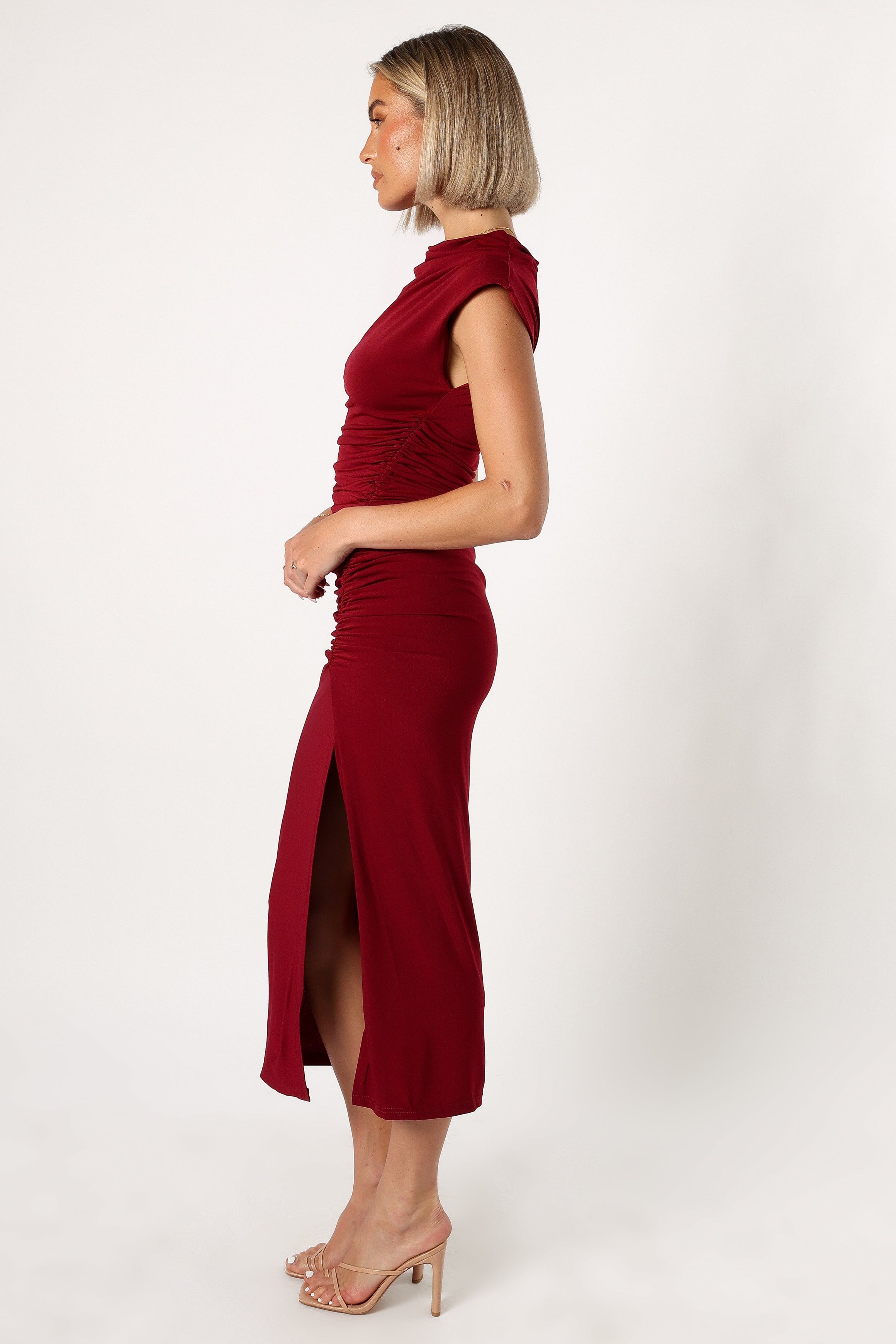 June Midi Dress - Burgundy sold by Petal & Pup product image thumbnail 3