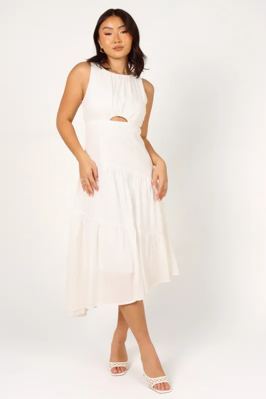 Briana Dress - White sold by Petal & Pup