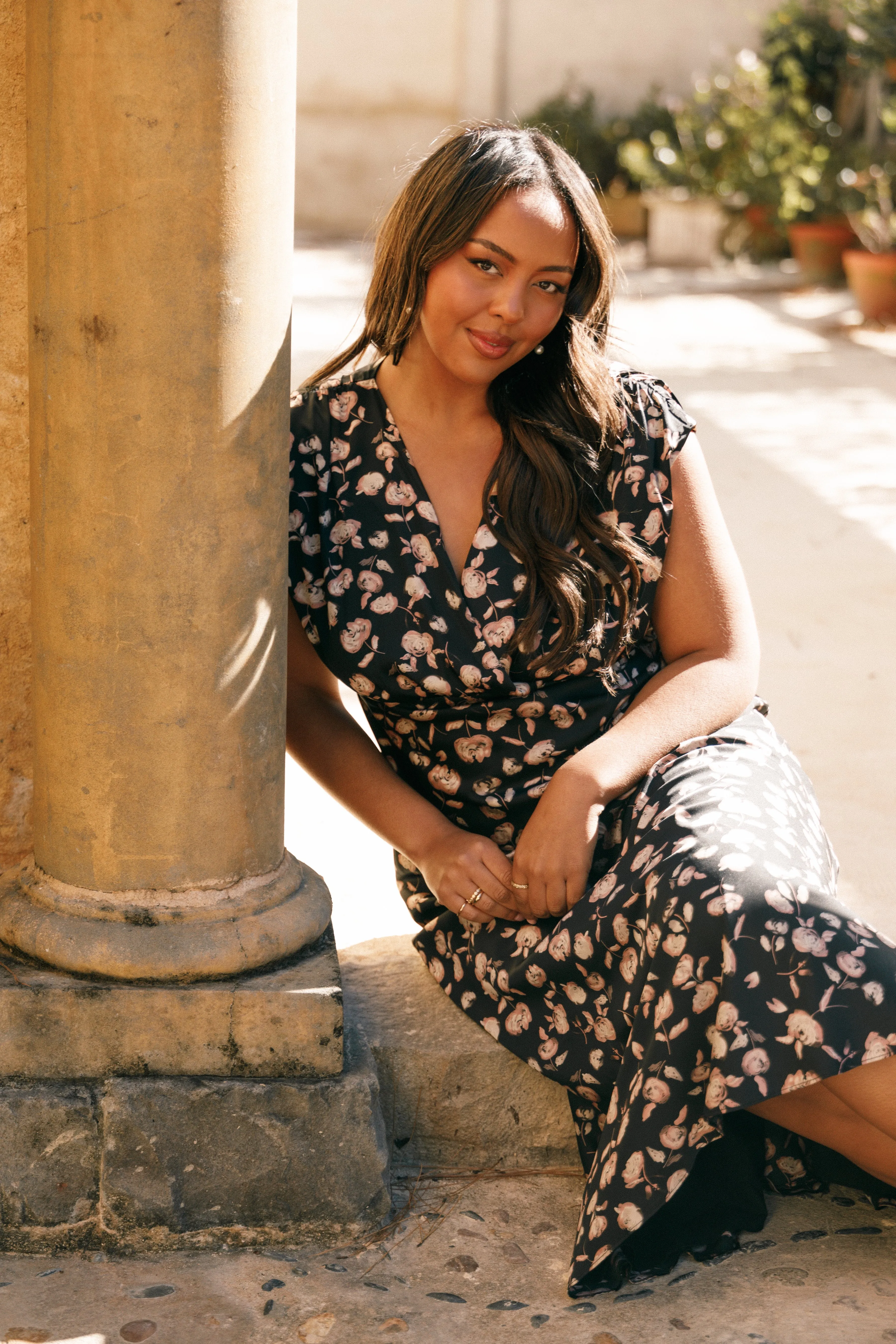 Amarlee Maxi Dress - Black Floral sold by Petal & Pup