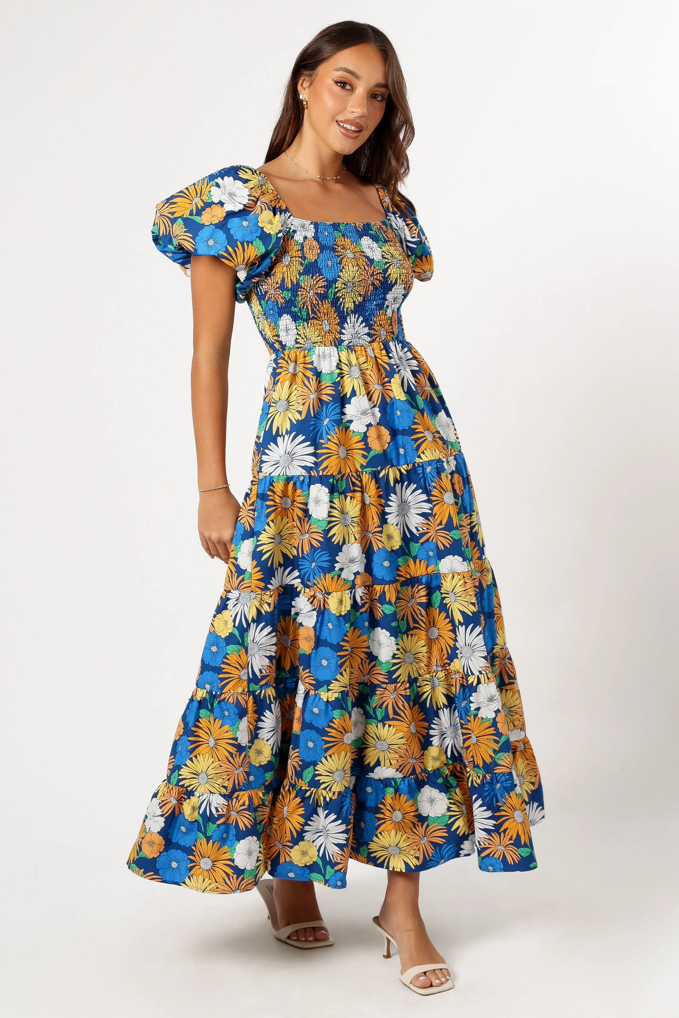 Elsie Short Sleeve Maxi Dress - Denim Blue sold by Petal & Pup product image thumbnail 5