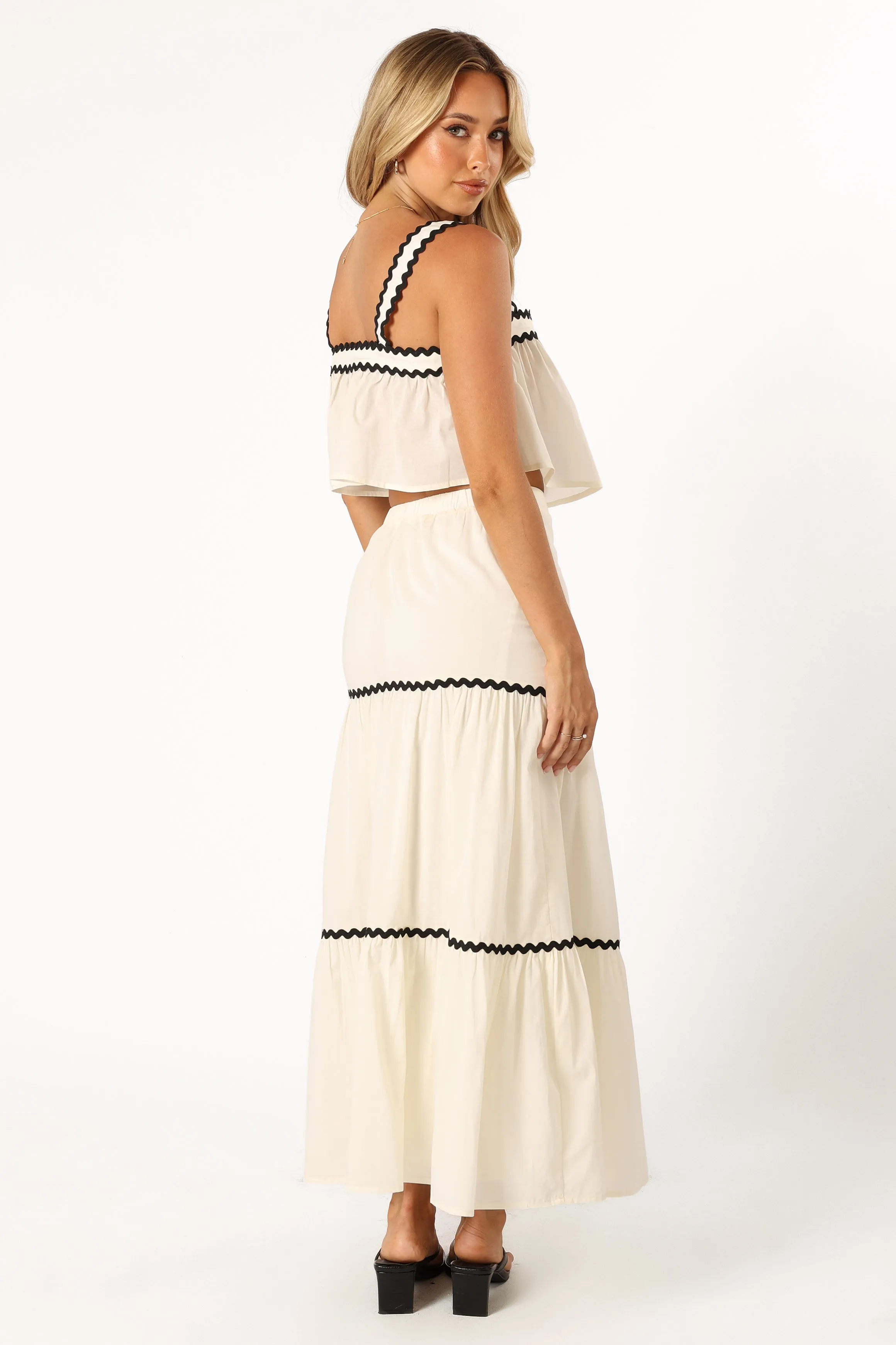 Otis Two Piece Set - Cream Black sold by Petal & Pup product image thumbnail 5
