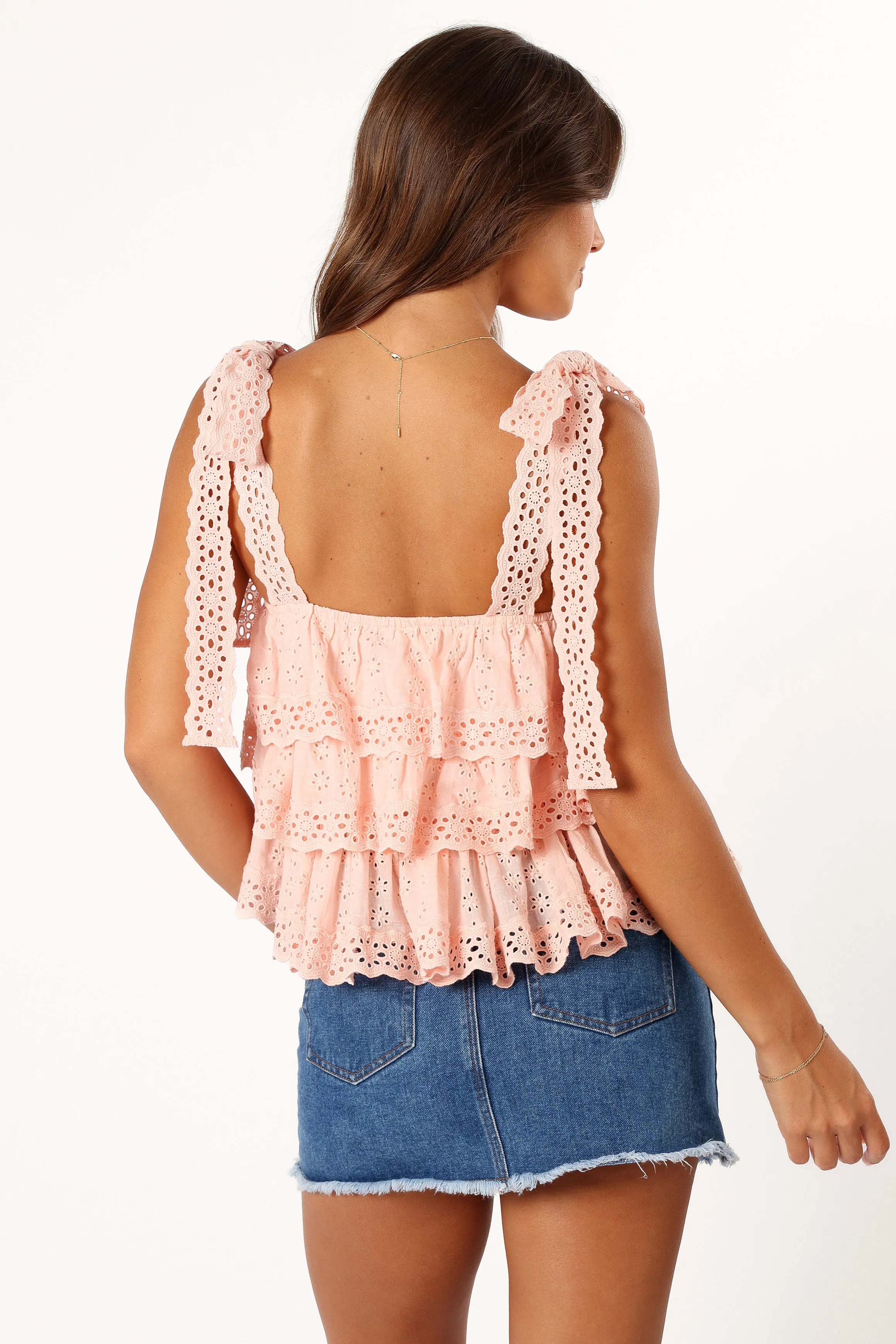 Tanya Lace Top - Light Pink sold by Petal & Pup product image thumbnail 5