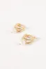 Bernyce Hoop Pear Earrings - Gold sold by Petal & Pup