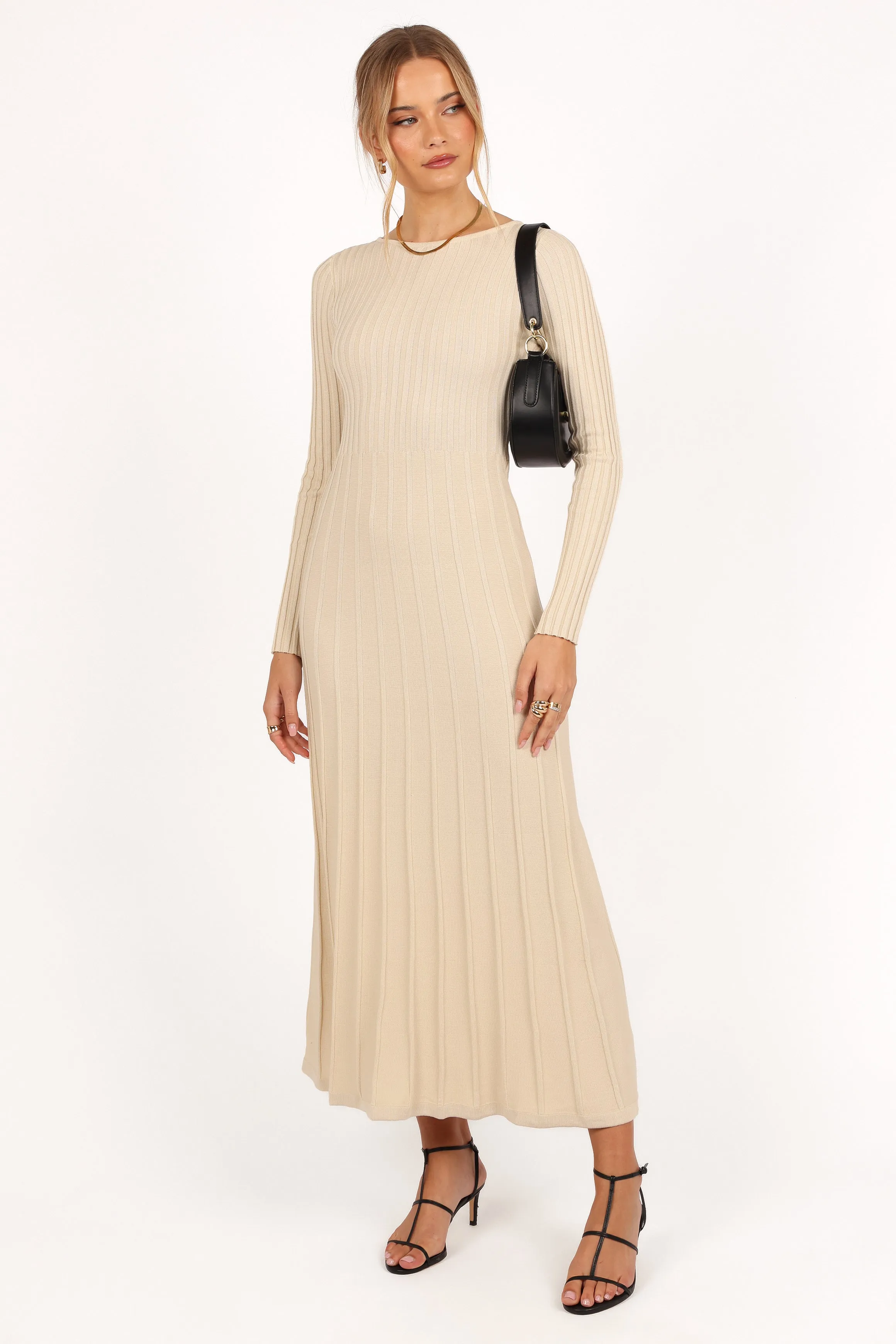 Alison Long Sleeve Maxi Dress - Cream sold by Petal & Pup product image thumbnail 3