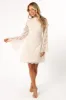 Quinn Bell Sleeve Mini Dress - Cream sold by Petal & Pup