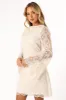 Quinn Bell Sleeve Mini Dress - Cream sold by Petal & Pup