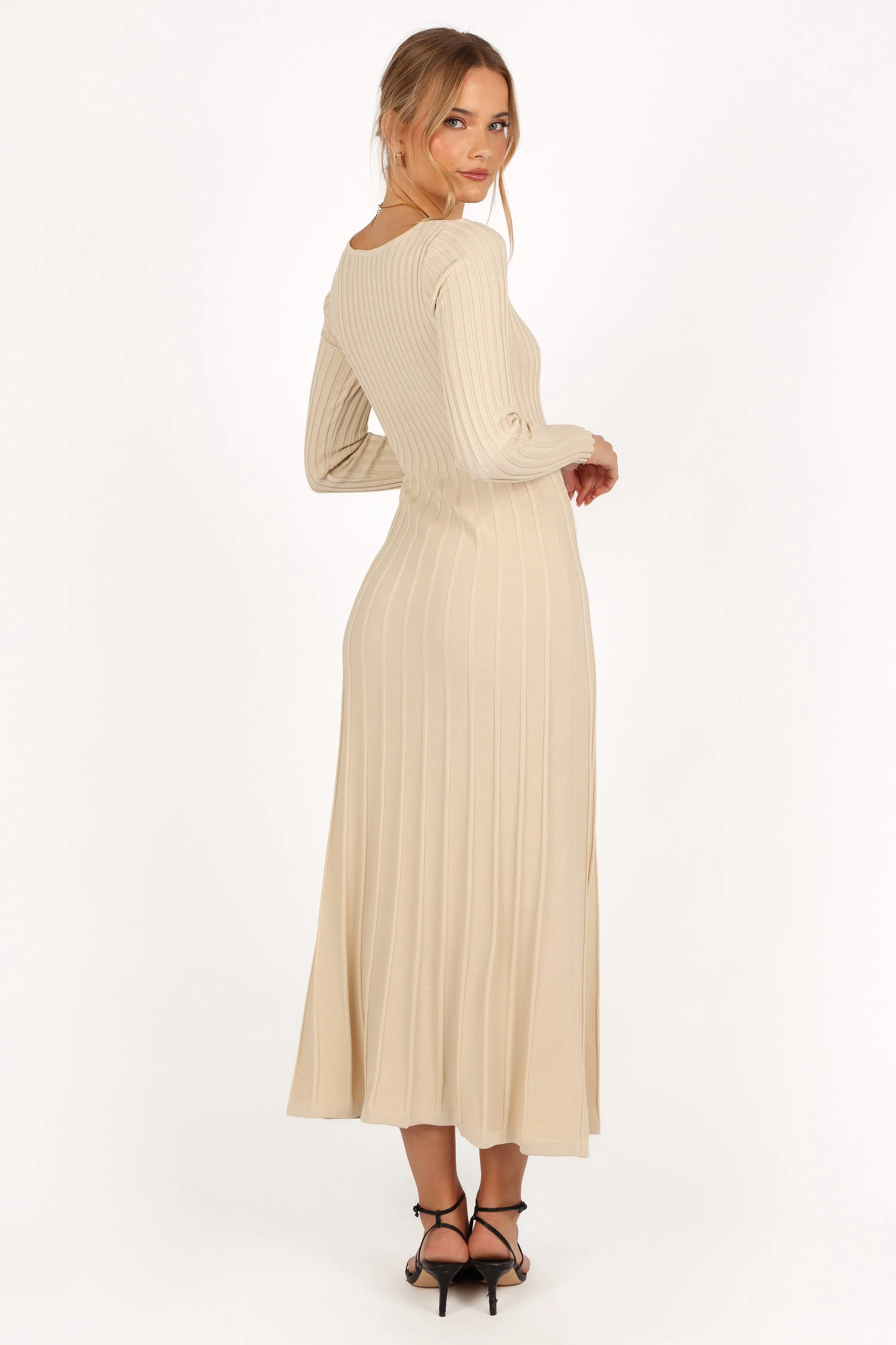 Alison Long Sleeve Maxi Dress - Cream sold by Petal & Pup product image thumbnail 5
