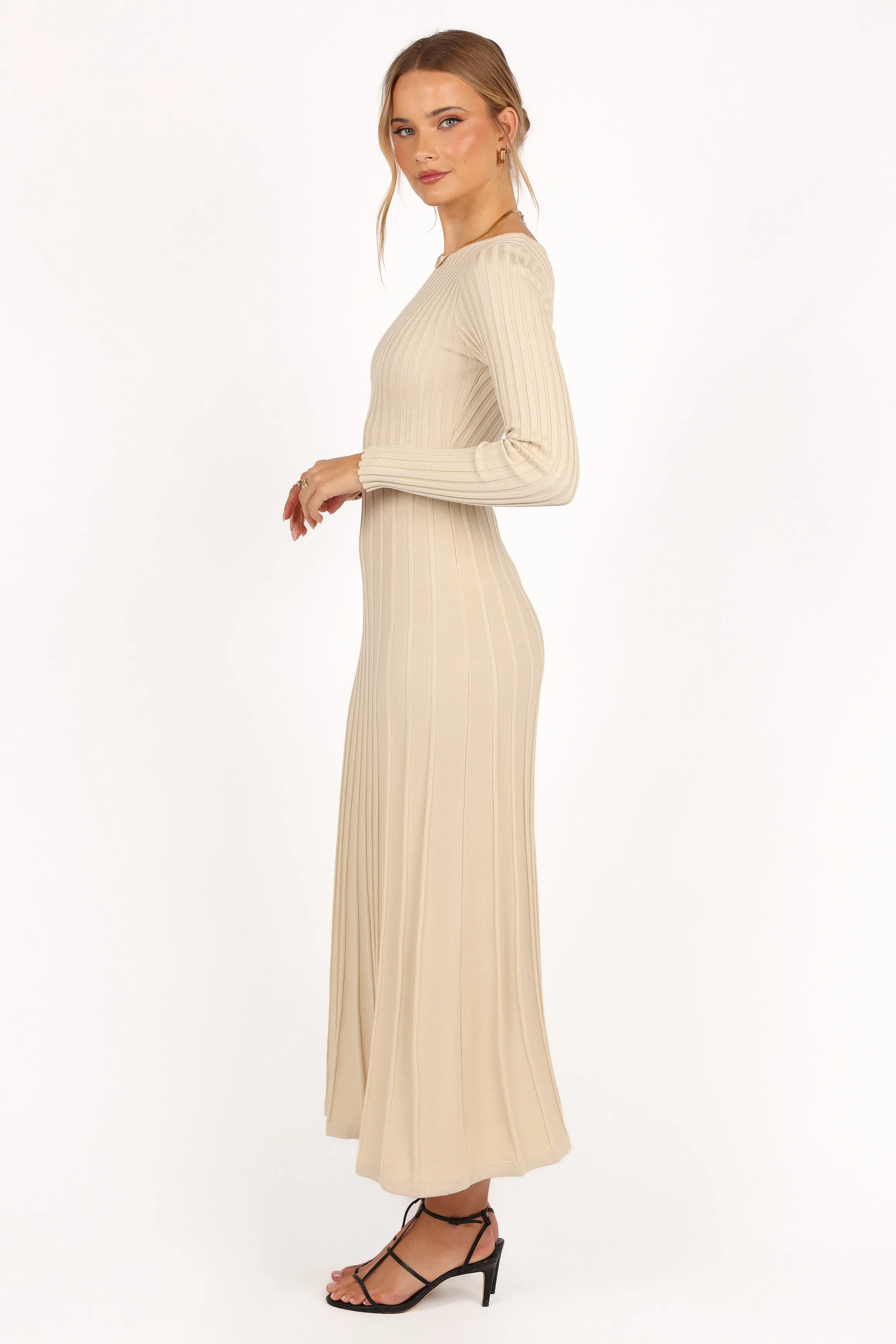 Alison Long Sleeve Maxi Dress - Cream sold by Petal & Pup product image thumbnail 4