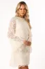 Quinn Bell Sleeve Mini Dress - Cream sold by Petal & Pup