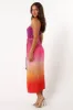 Lisse Midi Dress - Orchid Orange sold by Petal & Pup
