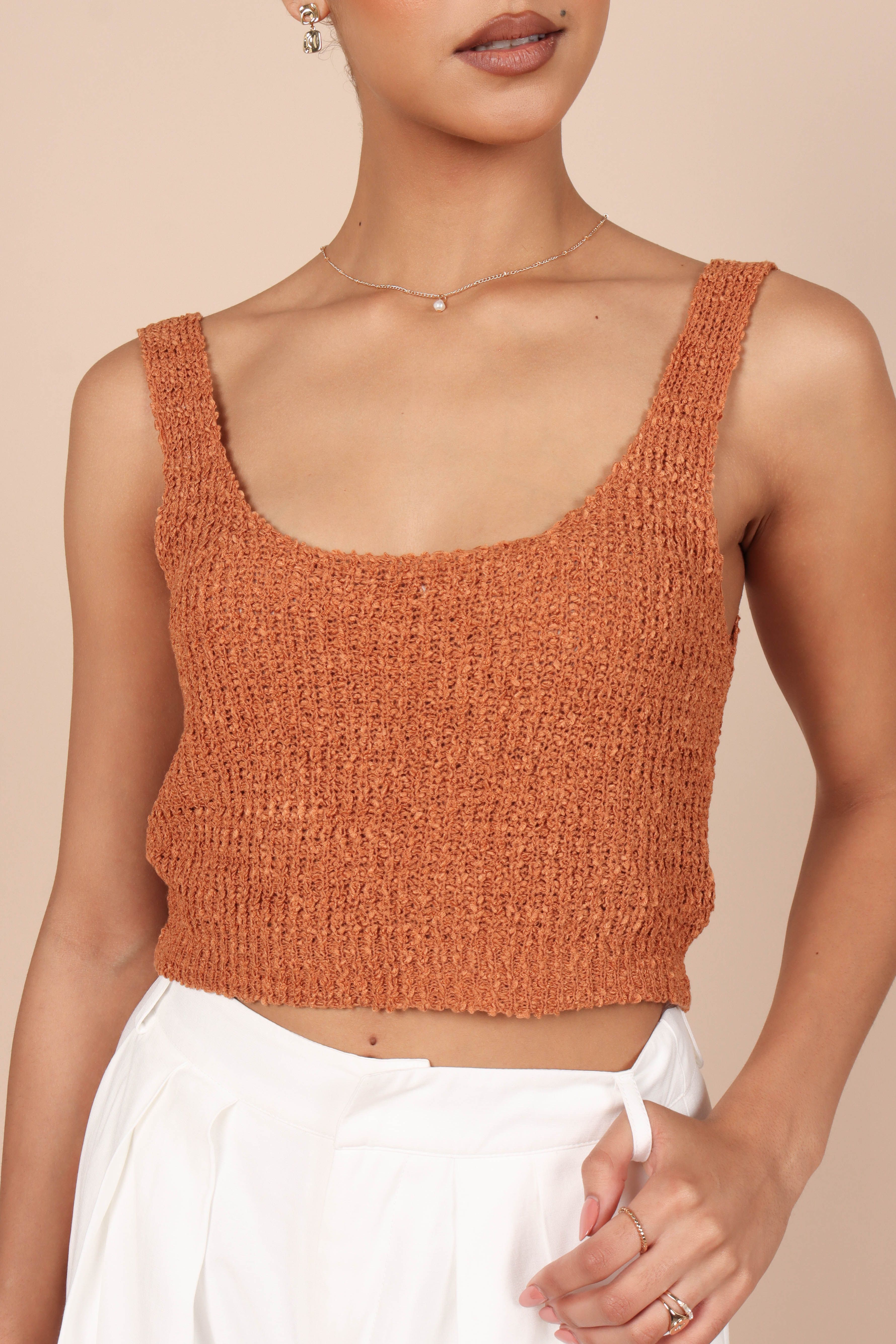 Jennifer Crop Top - Rust sold by Petal & Pup product image thumbnail 5