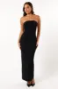Brixley Strapless Maxi Dress - Black sold by Petal & Pup