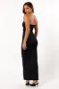 Brixley Strapless Maxi Dress - Black sold by Petal & Pup