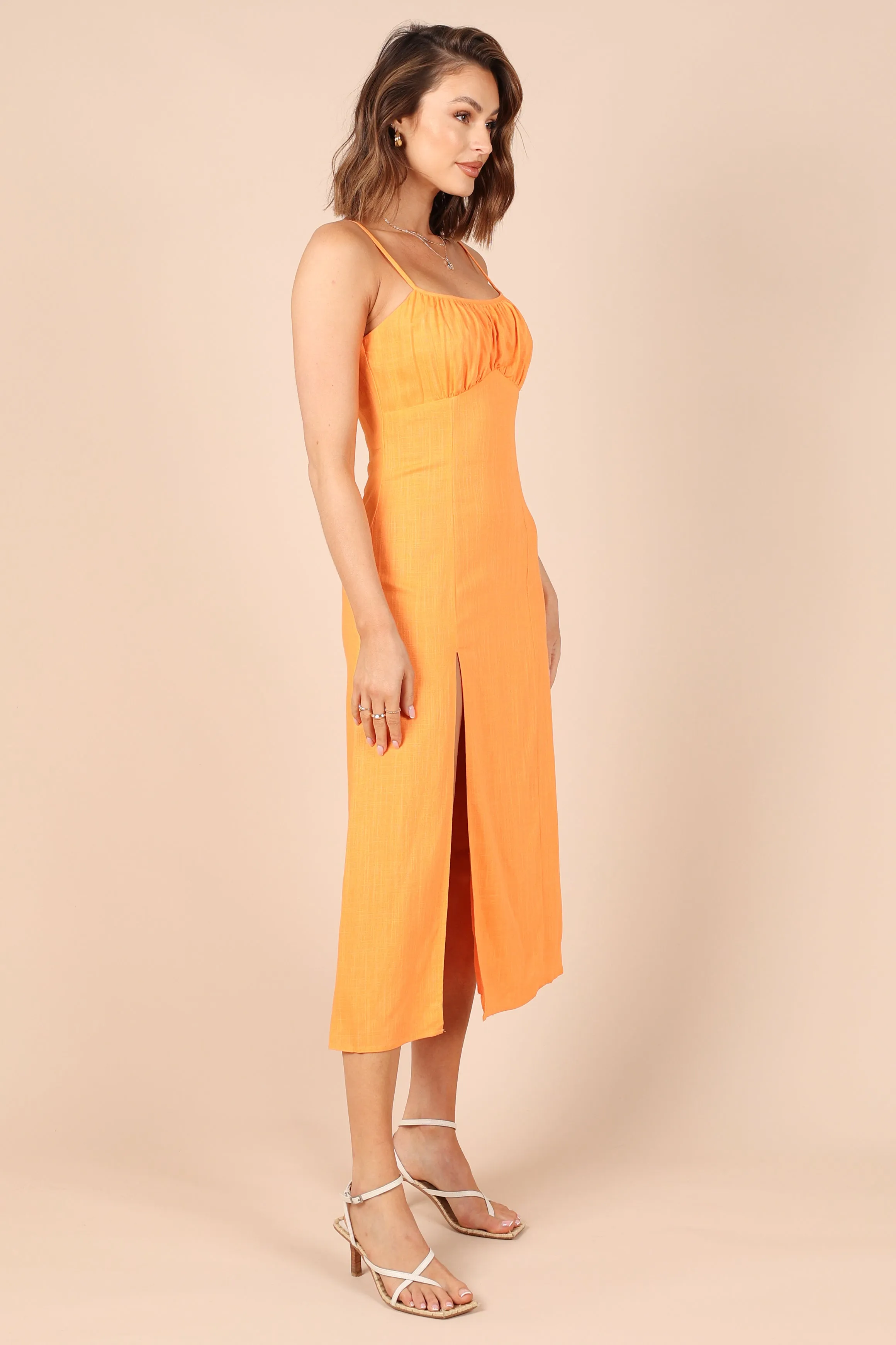 Krystal Midi Dress - Tangerine sold by Petal & Pup product image thumbnail 4