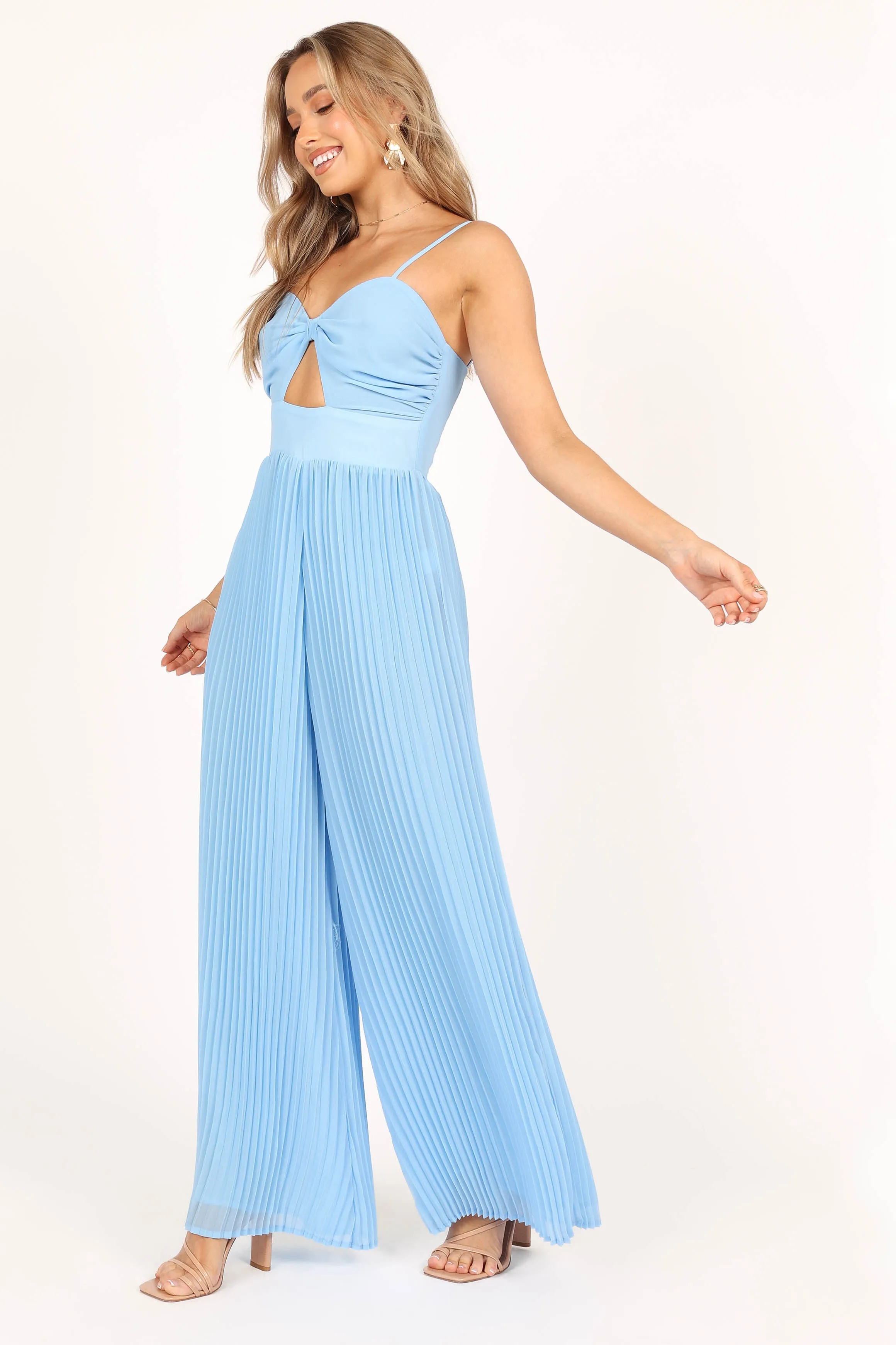 Alice Wide Leg Jumpsuit - Blue sold by Petal & Pup product image thumbnail 4