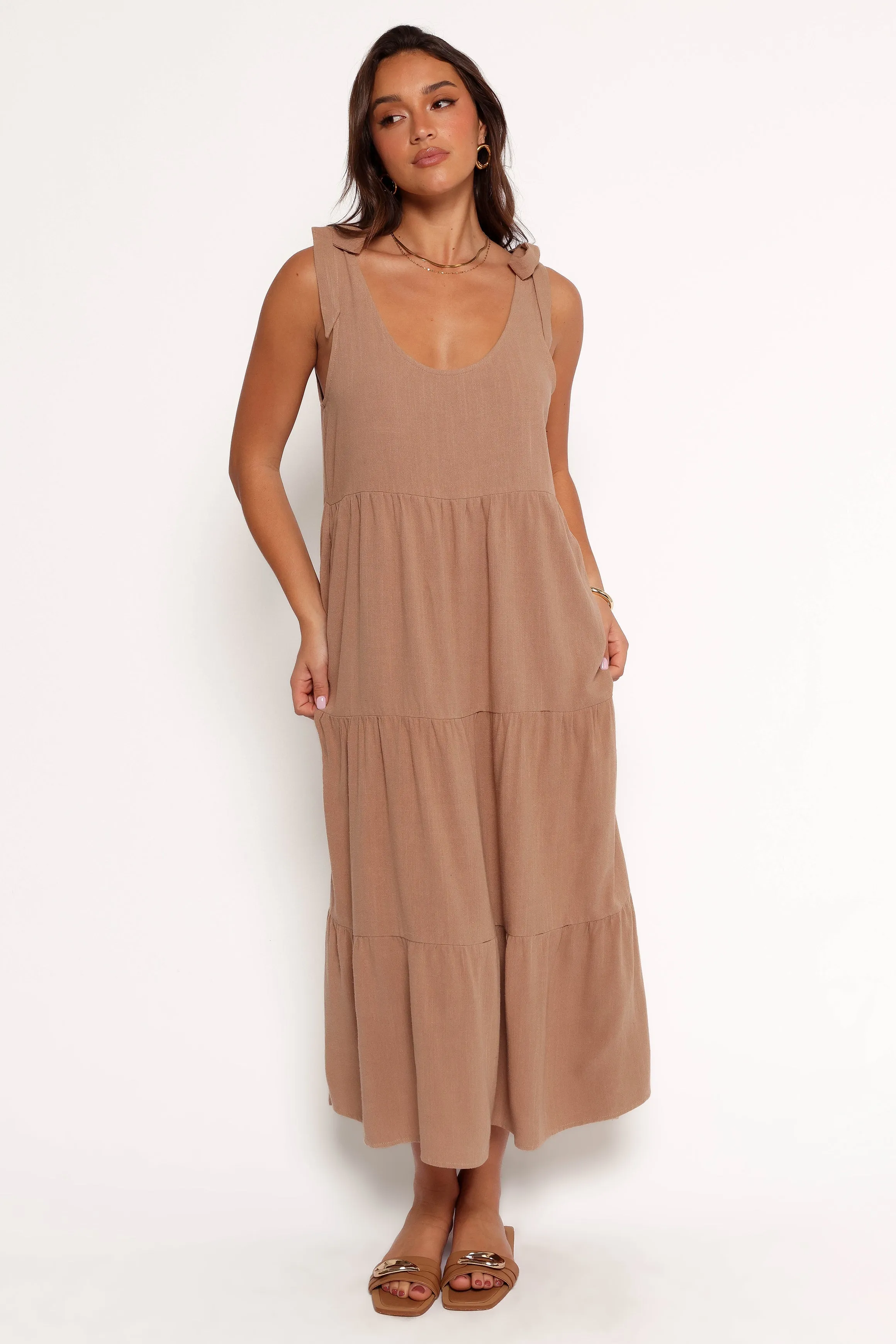 Marcy Midi Dress - Mocha sold by Petal & Pup product image thumbnail 3