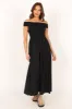 Tessa Off Shoulder Maxi Dress - Black sold by Petal & Pup