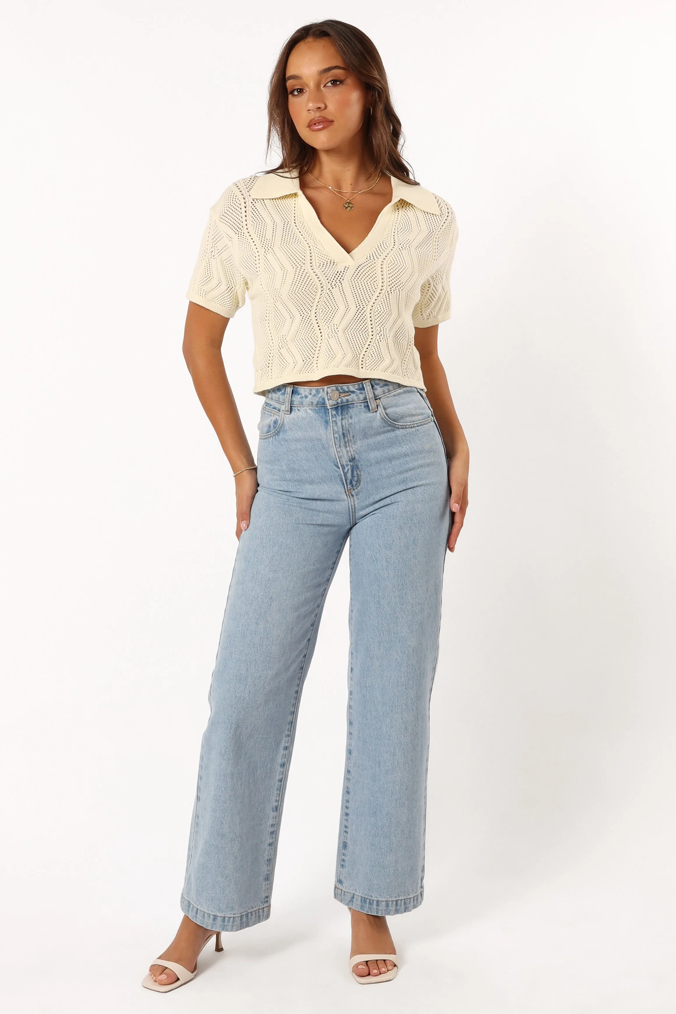 Ele Knit Top - Cream sold by Petal & Pup product image thumbnail 4