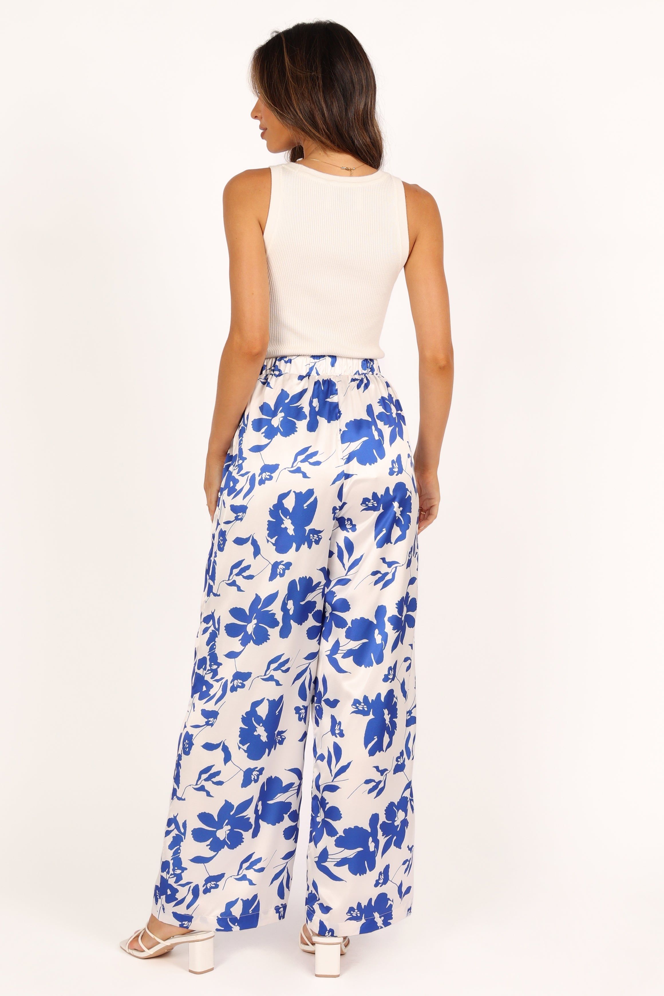 Keely Wide Leg Pant - Blue Floral sold by Petal & Pup product image thumbnail 6