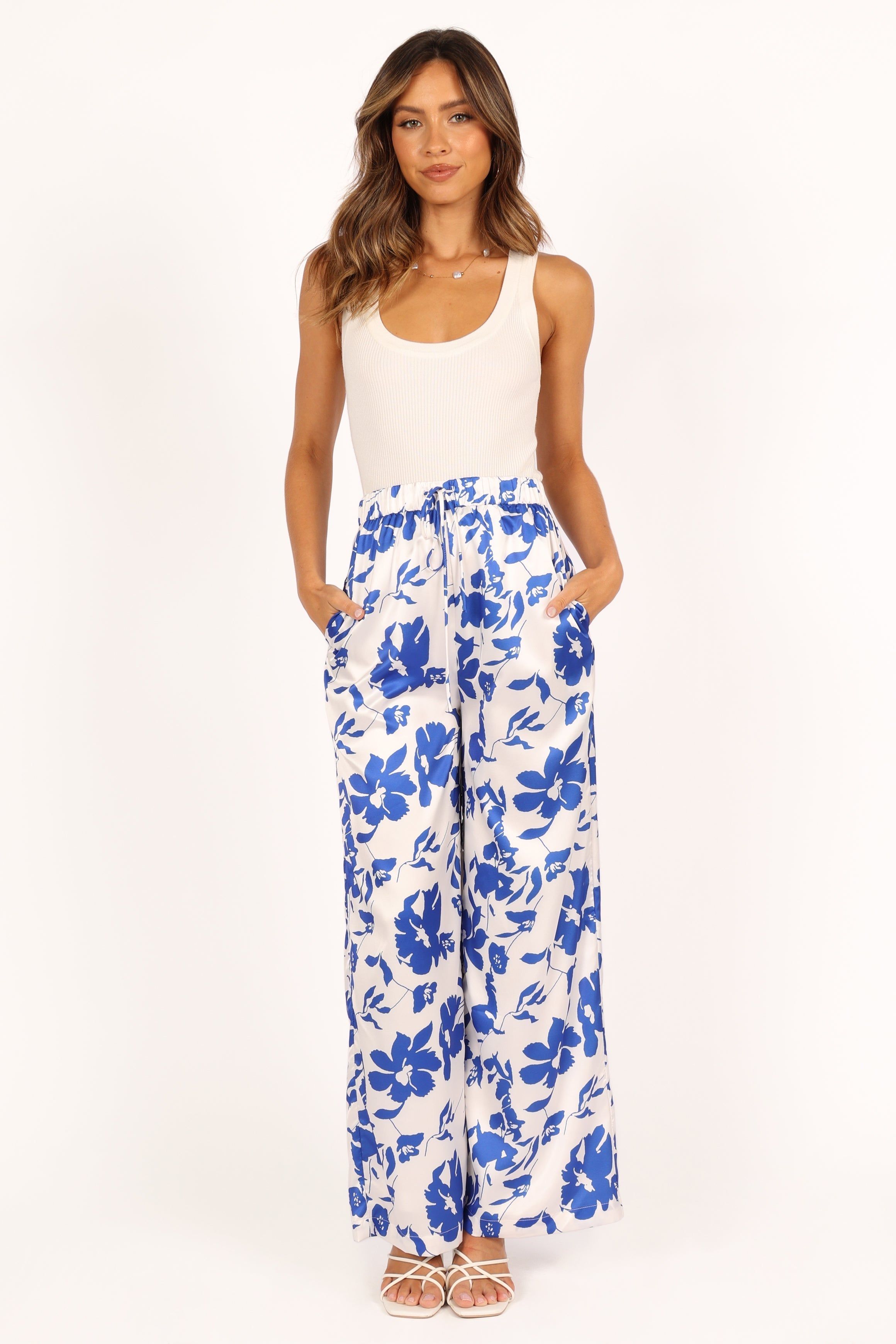 Keely Wide Leg Pant - Blue Floral sold by Petal & Pup product image thumbnail 8