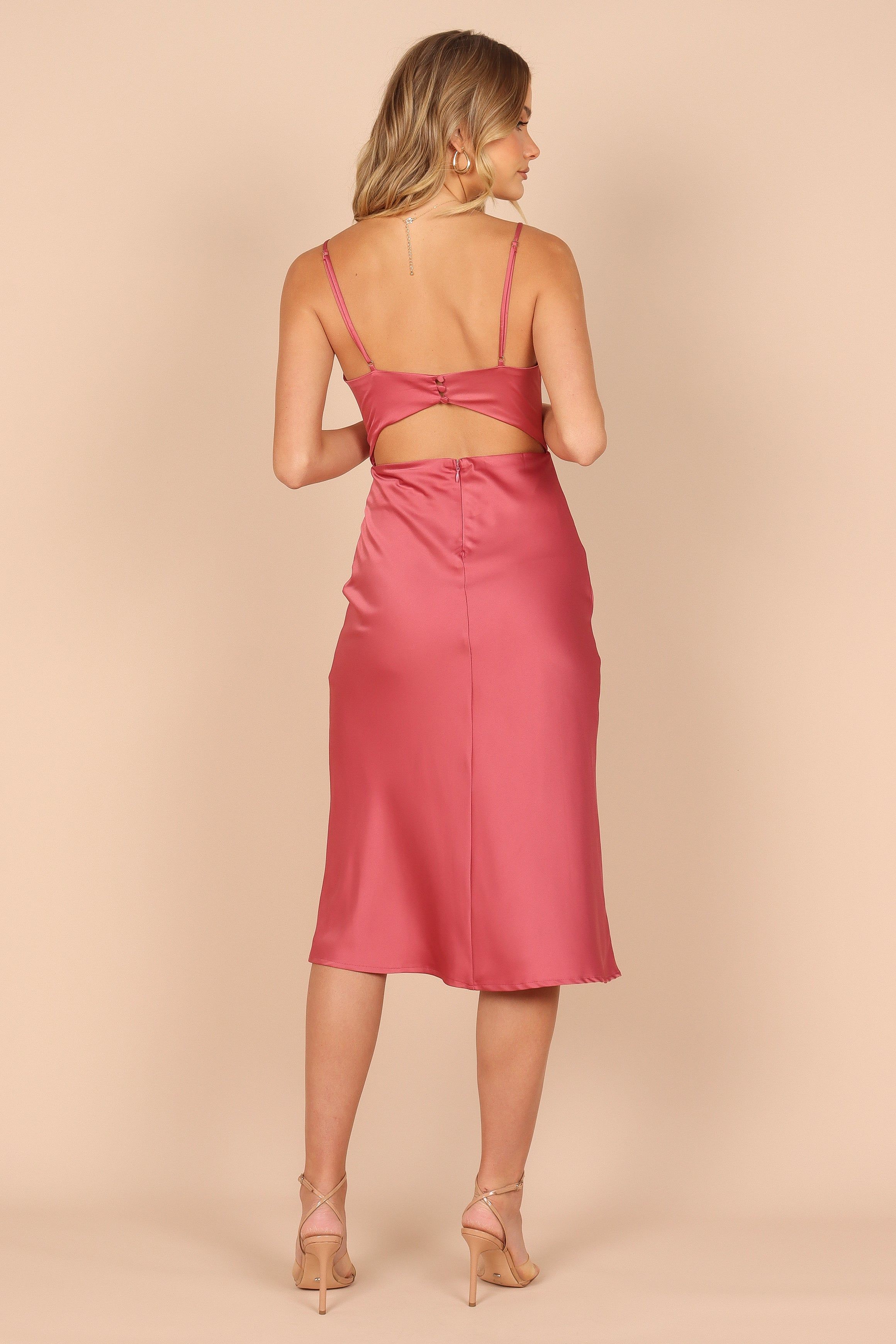 Poppy Cut Out Midi Dress - Rose sold by Petal & Pup product image thumbnail 5