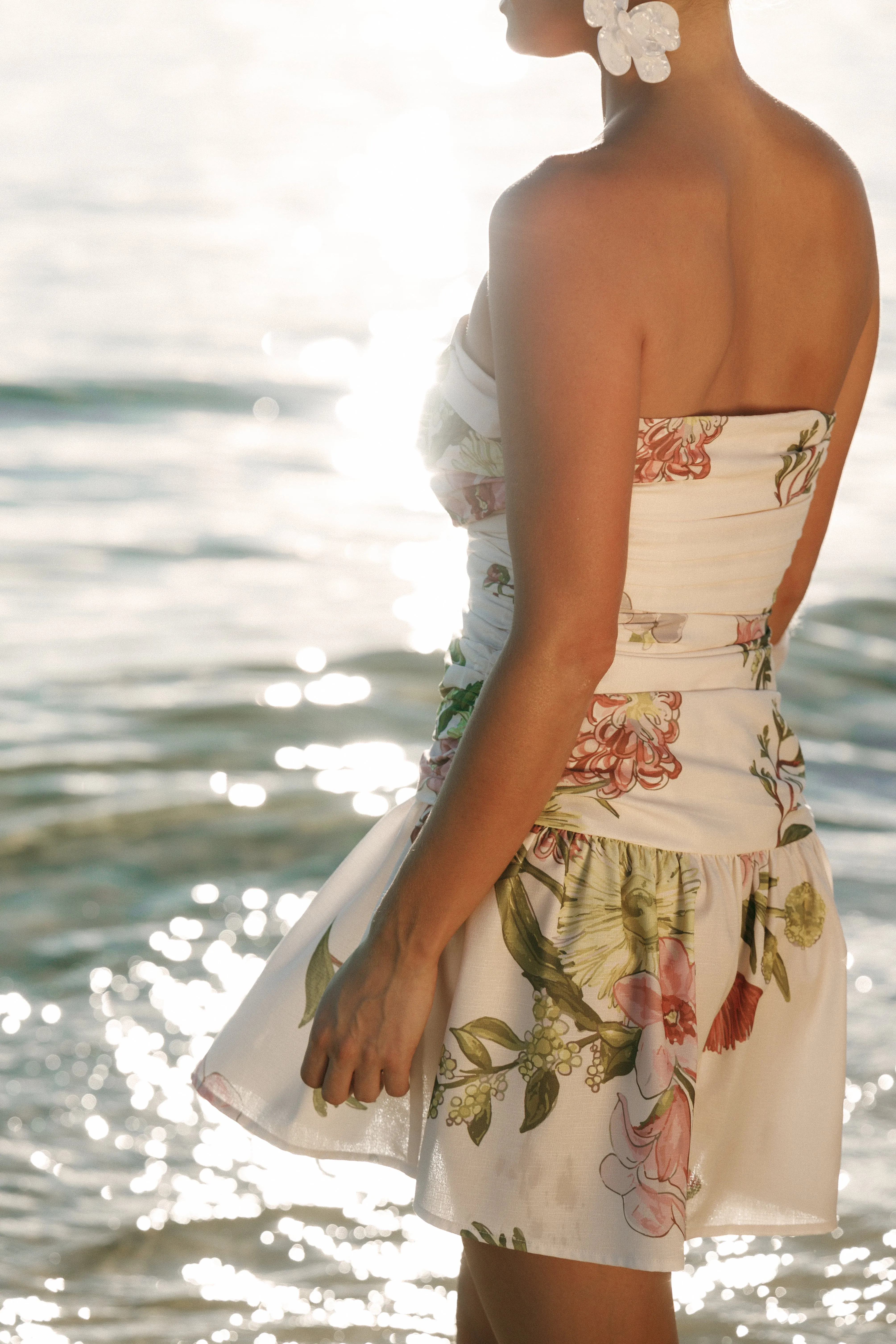 Tiff Strapless Mini - Native Flora sold by Petal & Pup