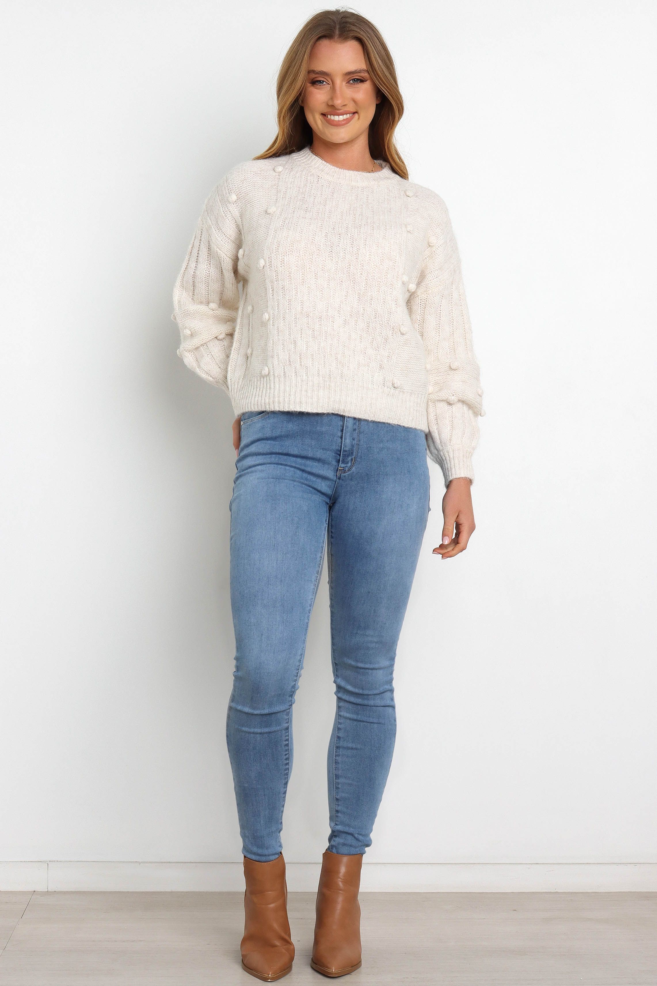 Pipsa Knit Sweater - White sold by Petal & Pup product image thumbnail 3